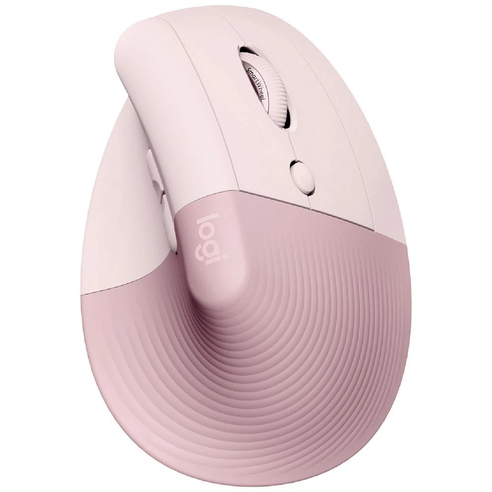 1 Logitech Lift Vertical Ergonomic Mouse Rose, 1 of 9