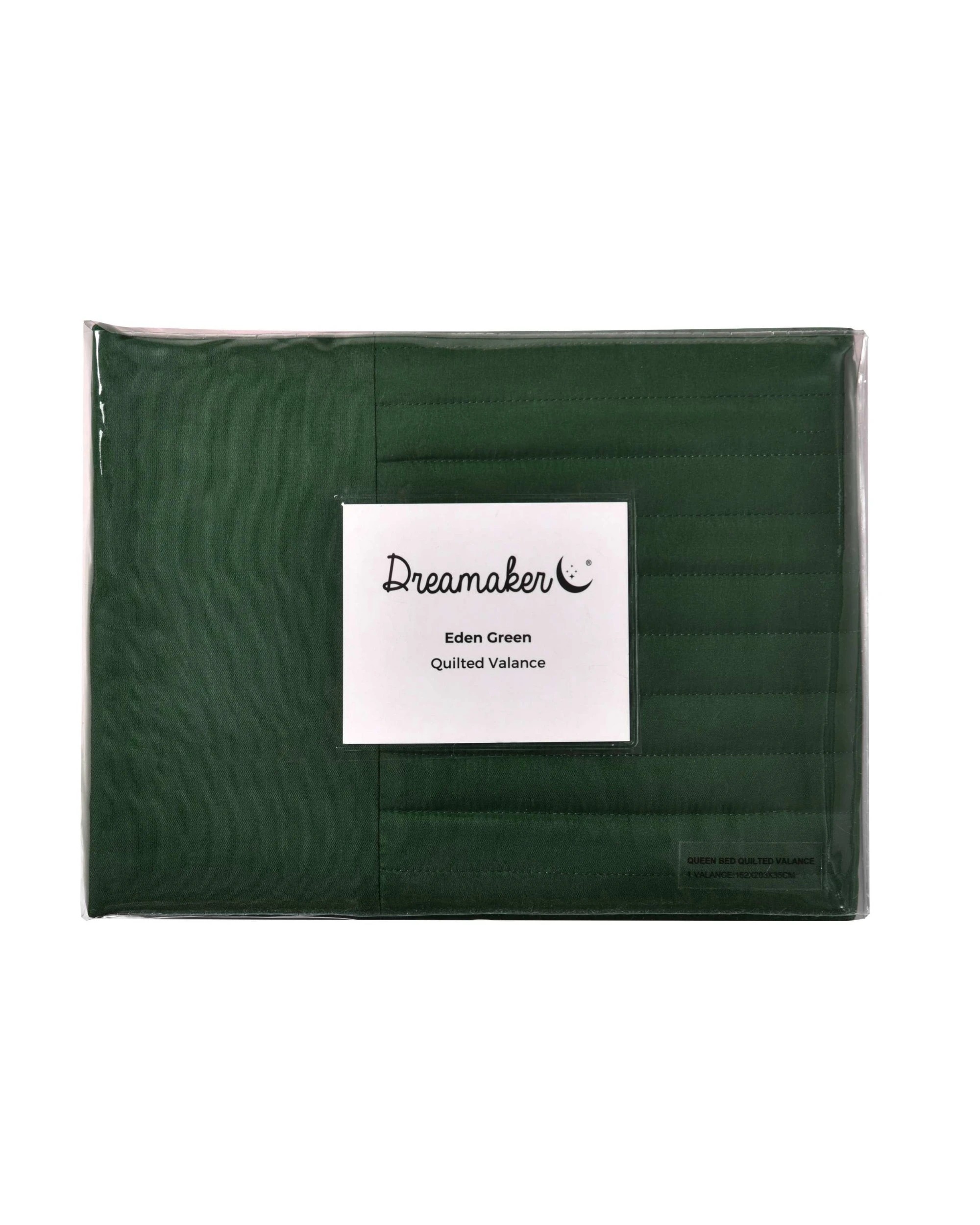 5 Dreamaker Quilted Valance - Single Bed - Eden Green, 5 of 5