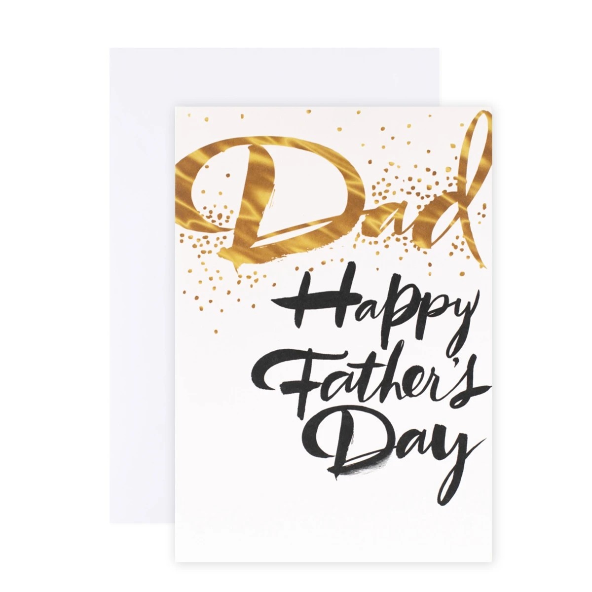 1 Hallmark Father's Day Card - Black & Gold, 1 of 3