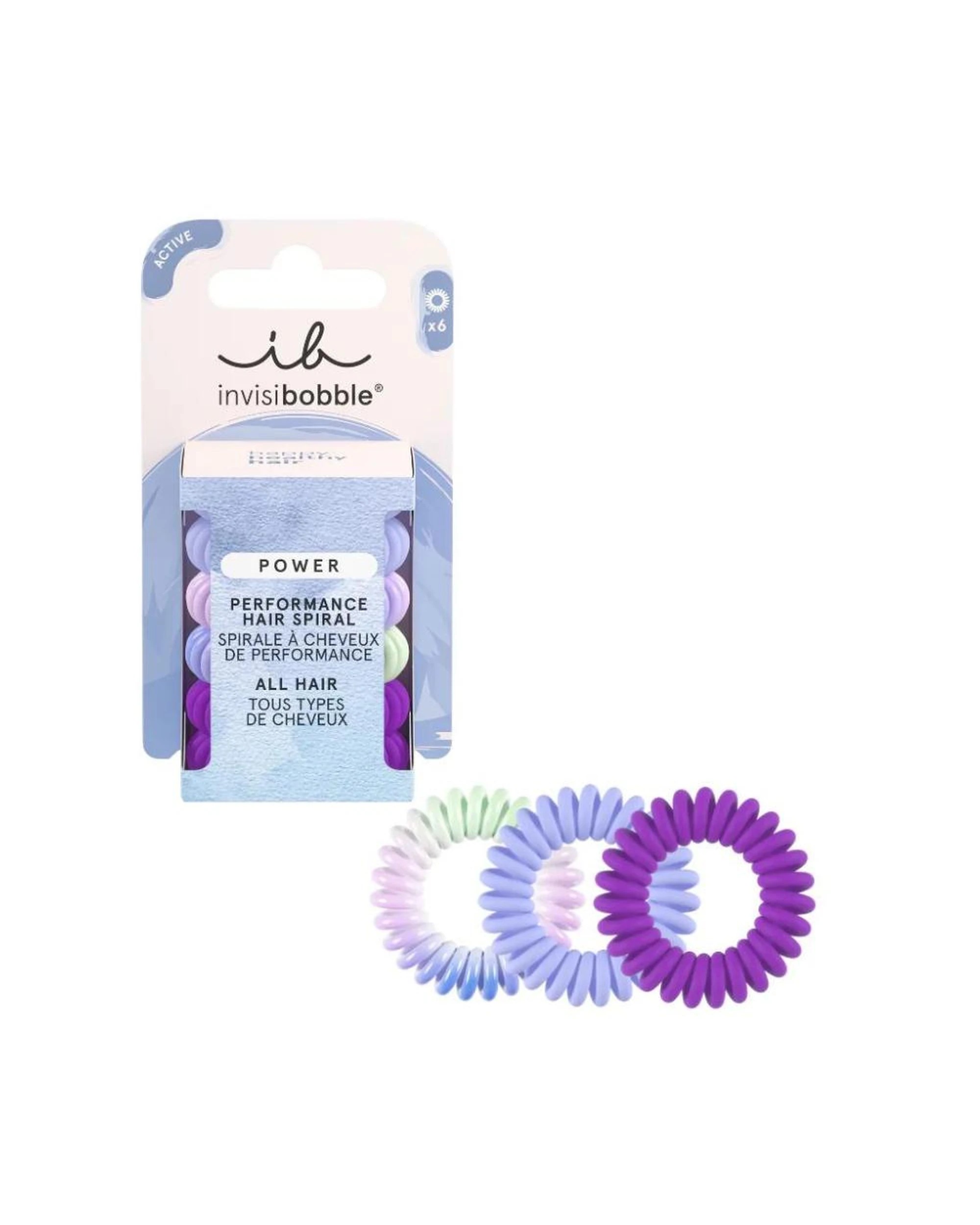 1 Invisibobble Power Sport Performance Hair Spiral Hair Ties 6Pk - Gym Jelly - Multi, 1 of 2