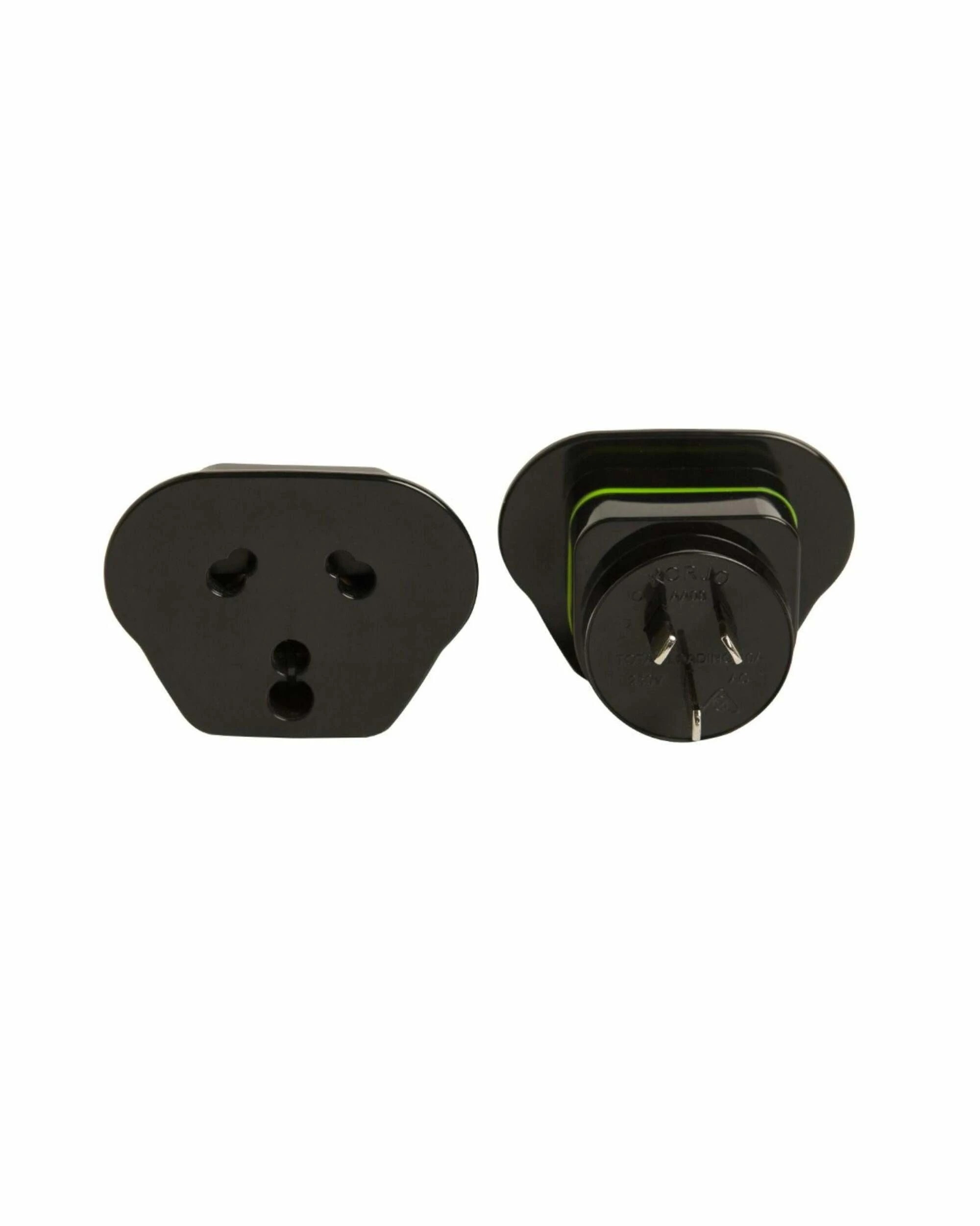 1 Korjo Inbound Travel Adaptor - India / South Africa to Australia - Black, 1 of 1