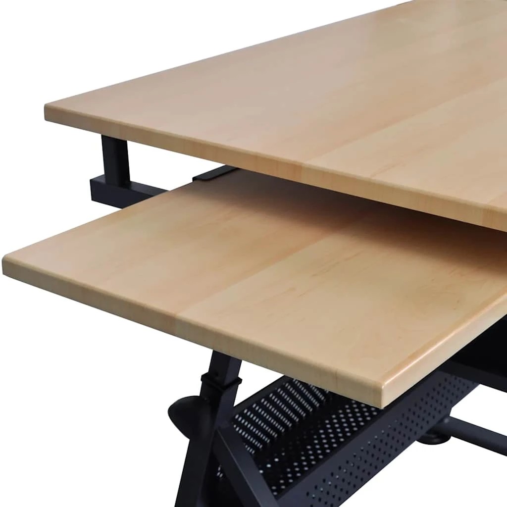 6 Vidaxl Computer Desk - Brown, 6 of 8