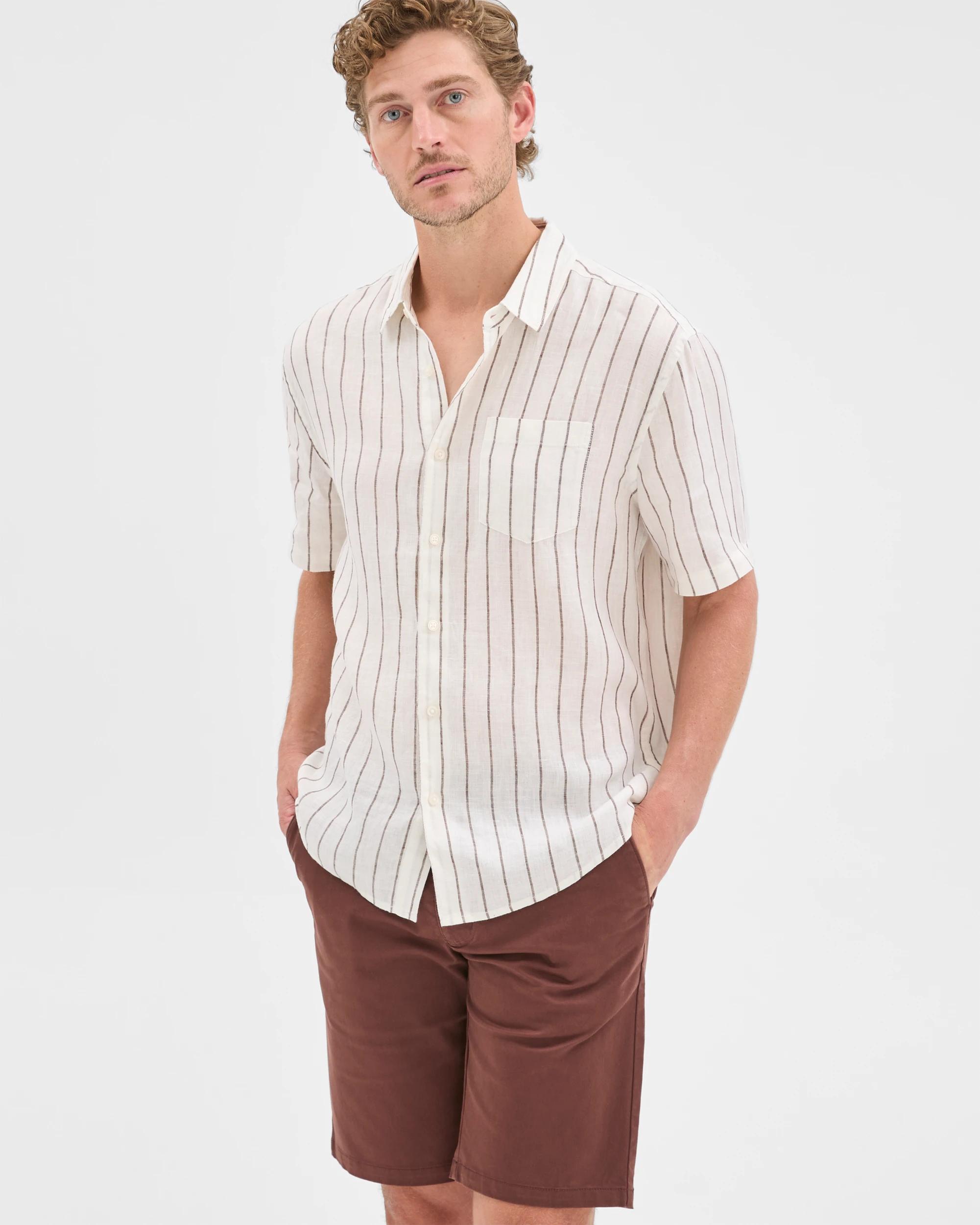 1 Target Australian Cotton Regular Stretch Chino Shorts BROWN STONE, 1 of 6