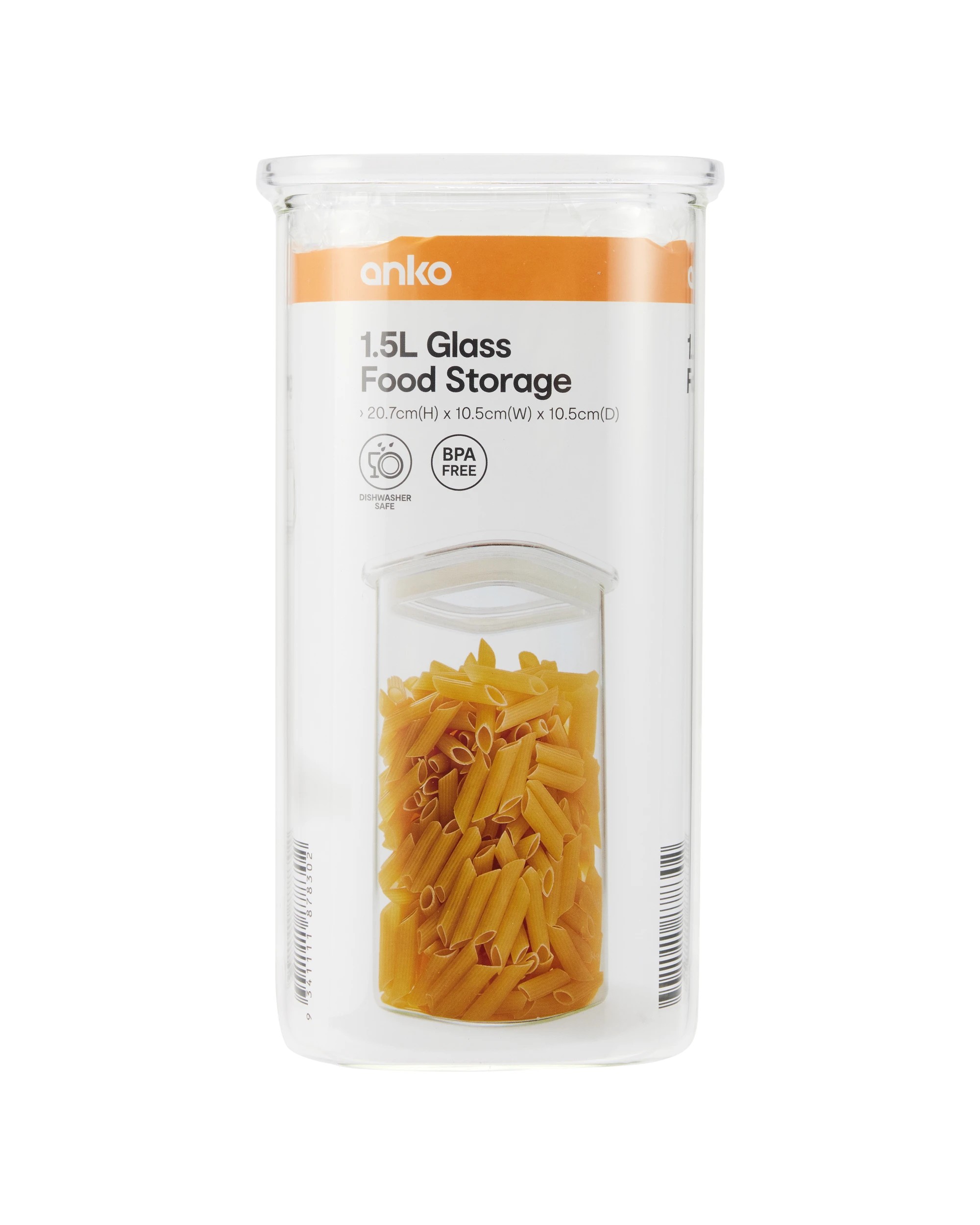 6 1.5L Glass Food Container, 6 of 6