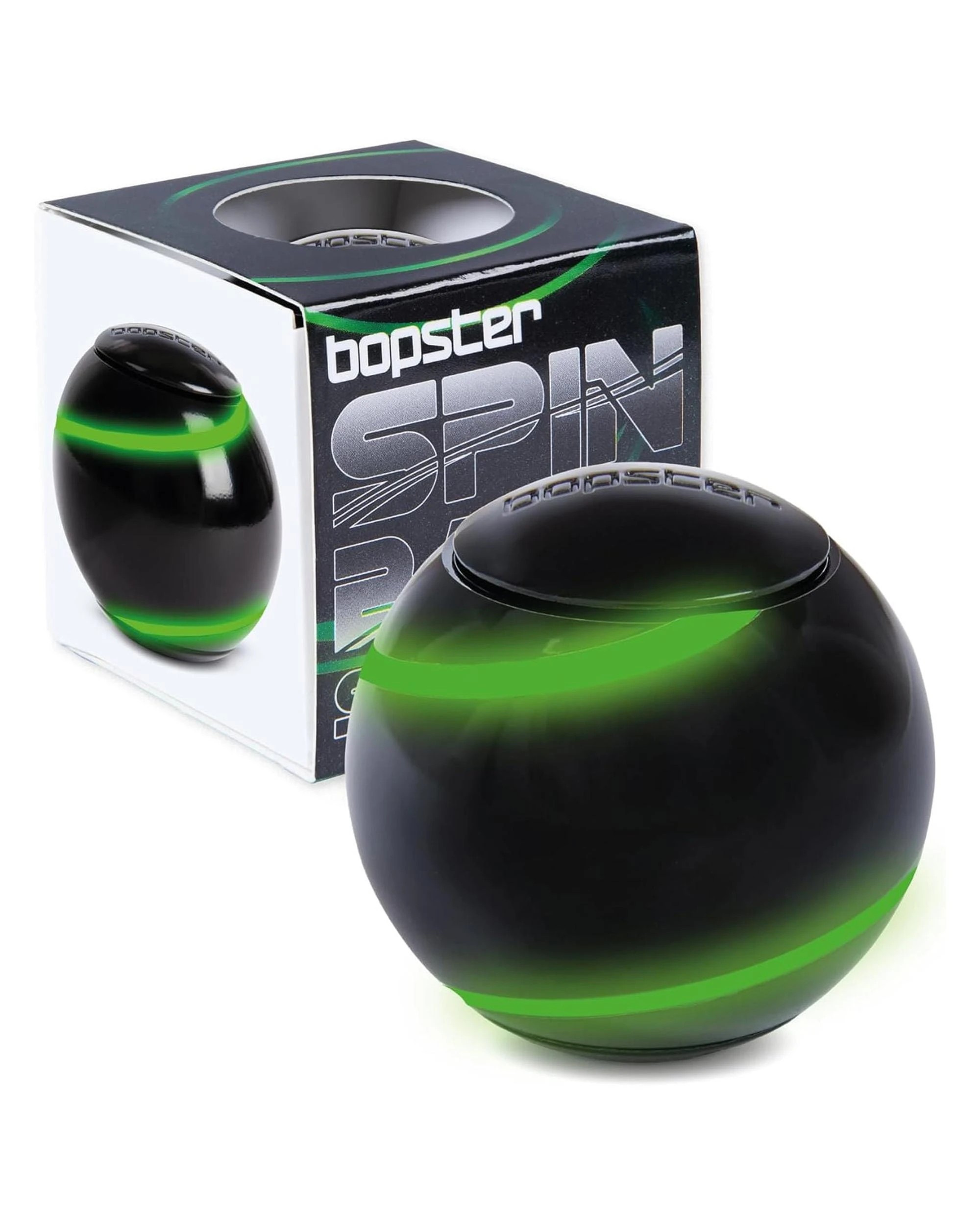 1 Bopster Spin Ball Spinner - Glow in the Dark - Black, 1 of 4