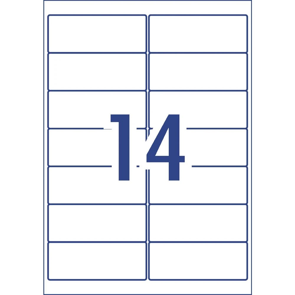 3 Avery 14UP Laser Weatherproof Shipping Labels White 10 Sheets, 3 of 3