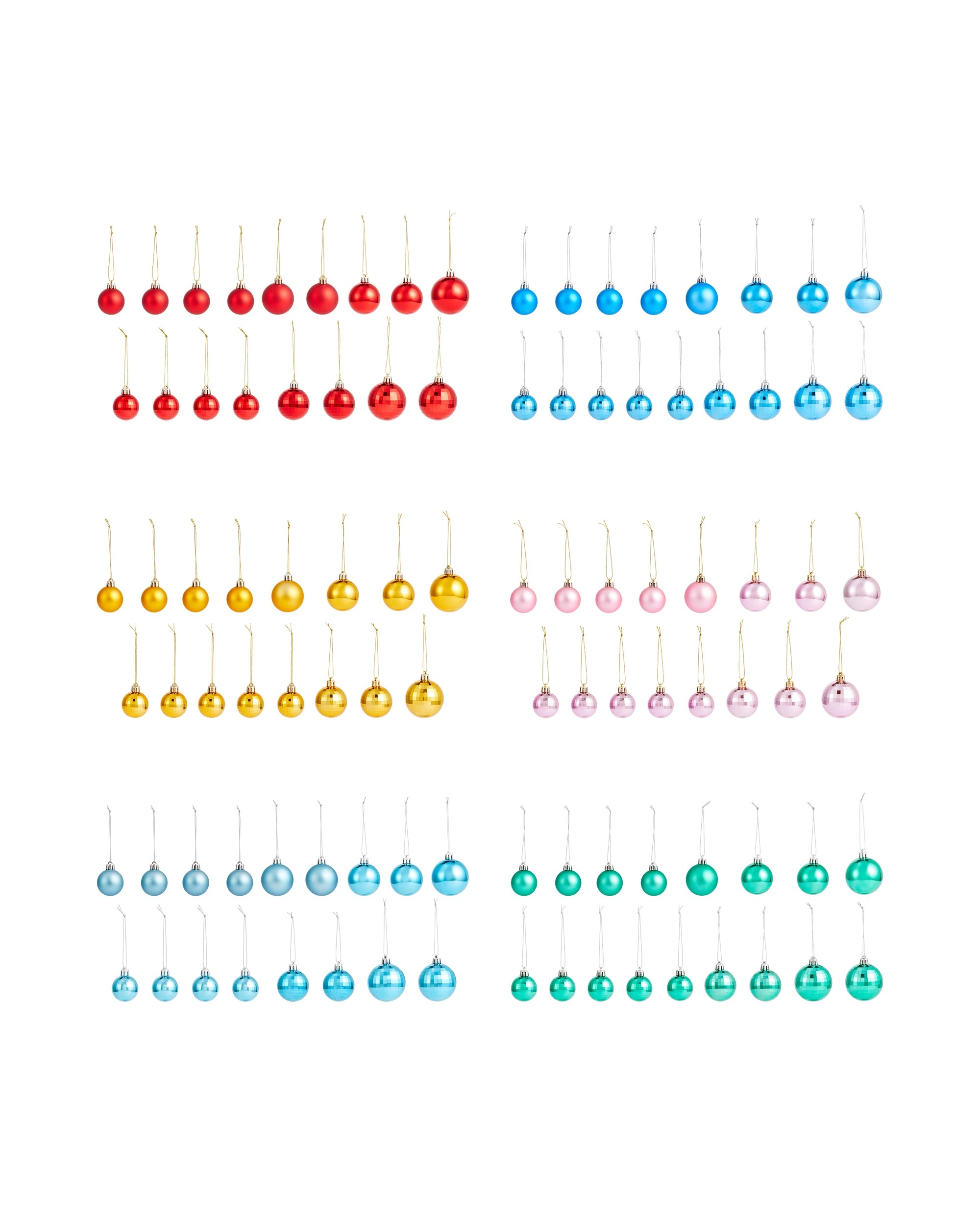 2 100 Pack Brights Baubles, 2 of 9