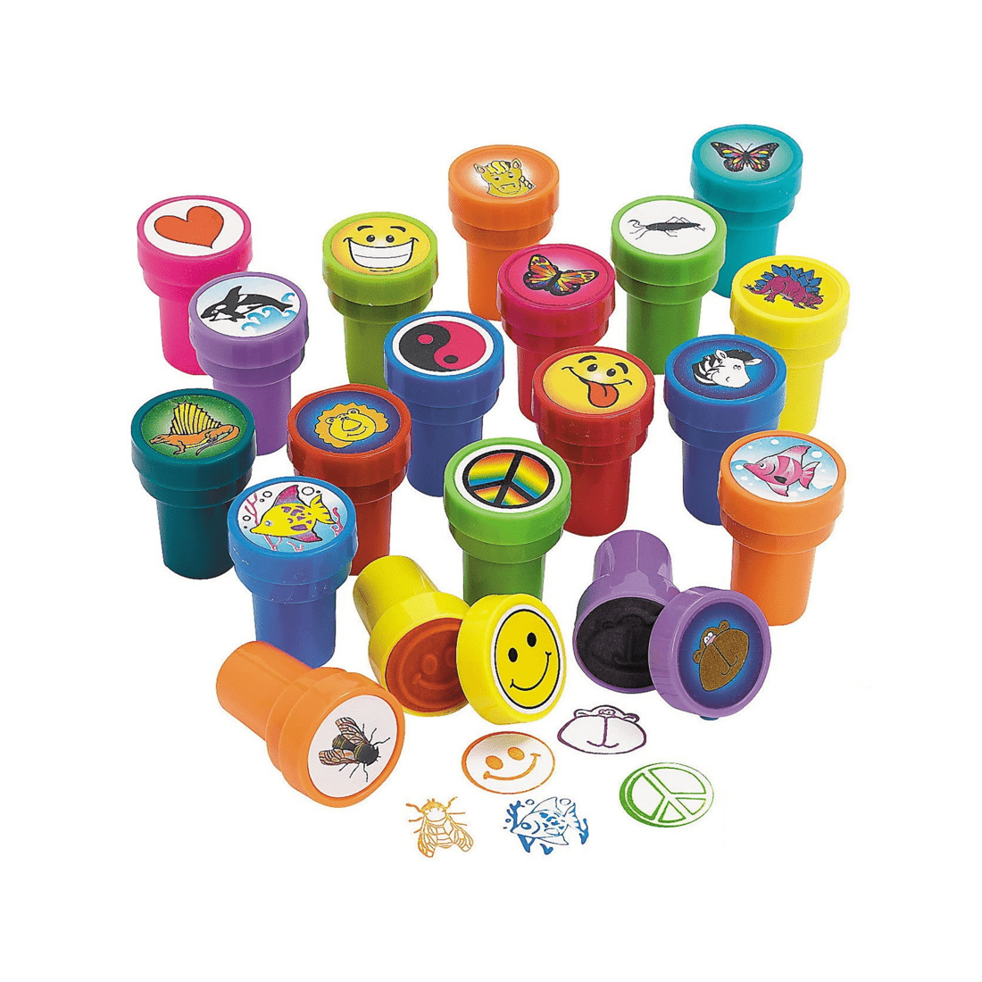 1 Fun Express Assorted Kids Stamps Pack of 50, 1 of 1
