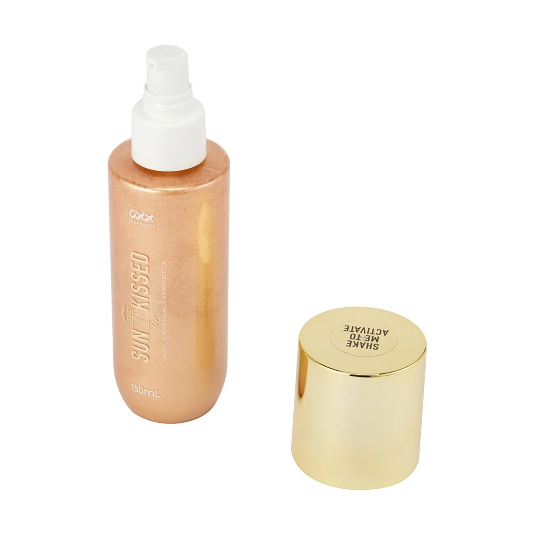 2 OXX Fragrance Sun Kissed Summer Solstice Shimmer Body Oil 150ml - Caramel, Almond and Vanilla, 2 of 6