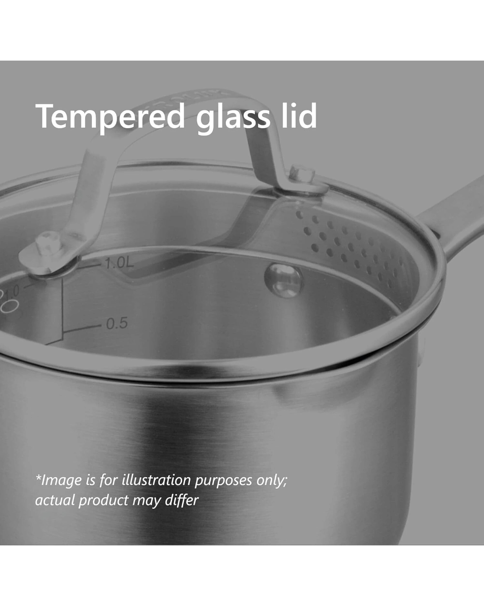 3 Pyrolux Stainless Steel Radius 85 Saucepan 3-Piece Set, 3 of 8