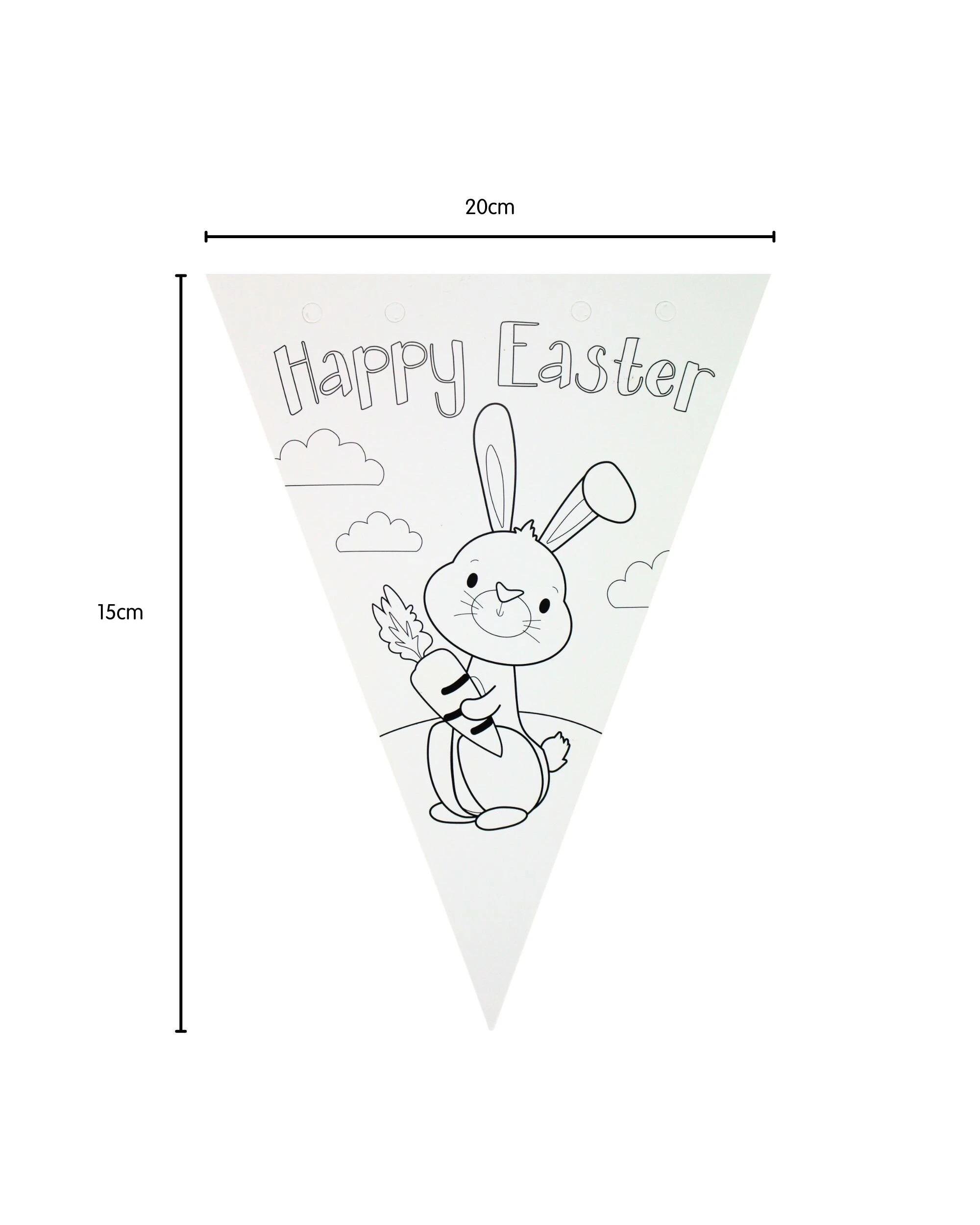 2 Design Group Colour Your Own Easter Flag Banner 2m - Plain, 2 of 4