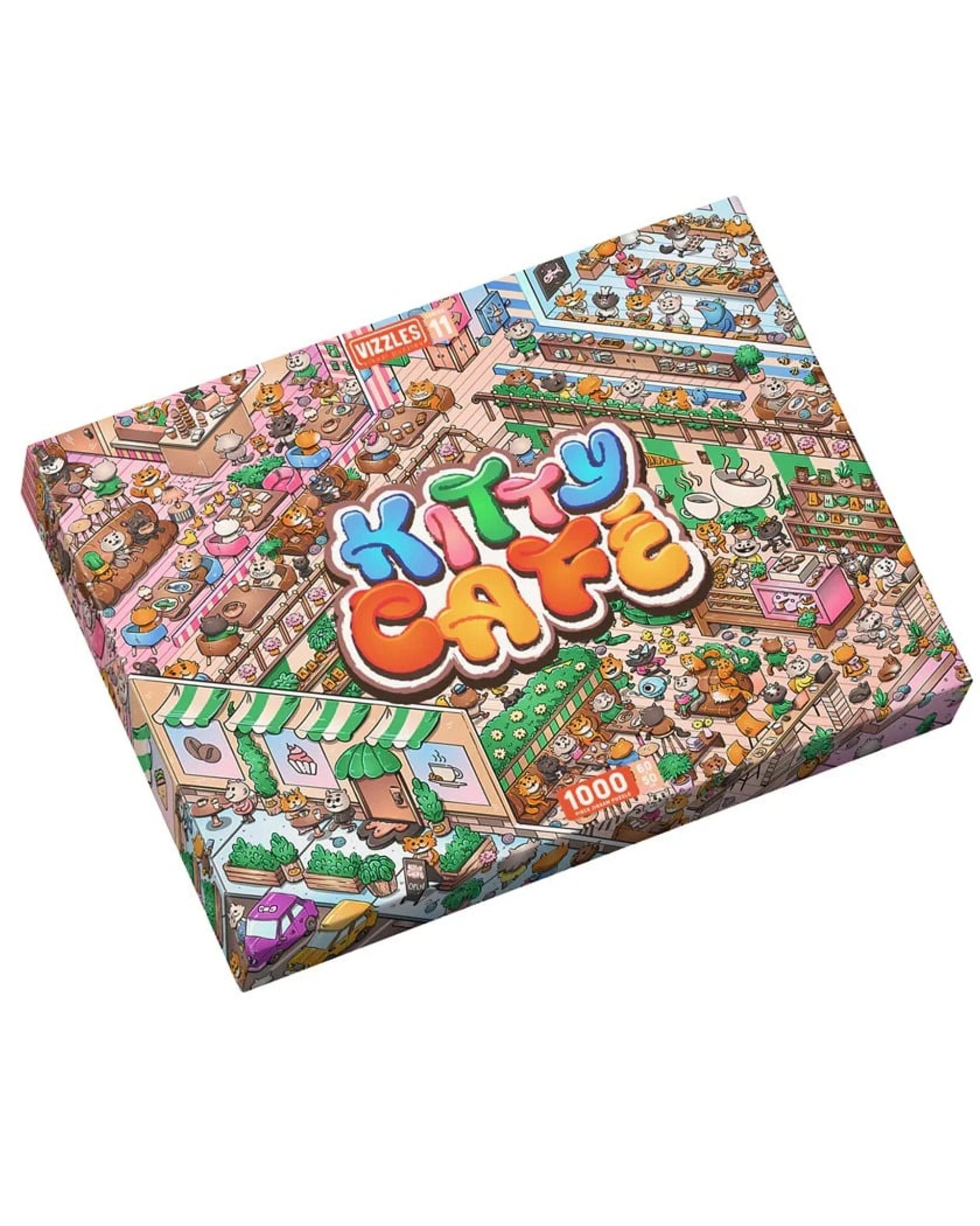 1 Vizzles Kitty Cafe 1000 Piece Jigsaw Puzzle, 1 of 5