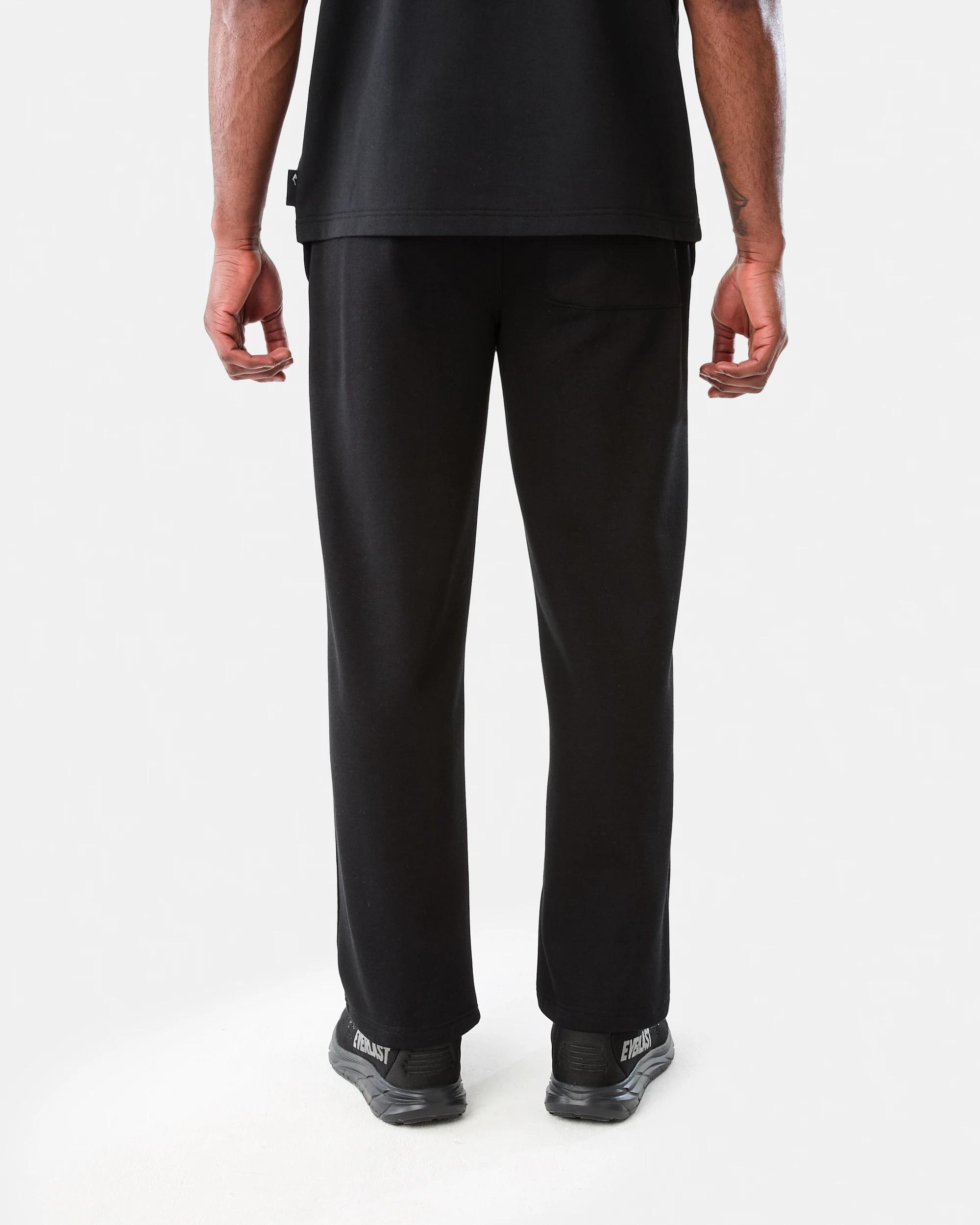 3 Everlast Mens Wide Leg trackpant Black, 3 of 8