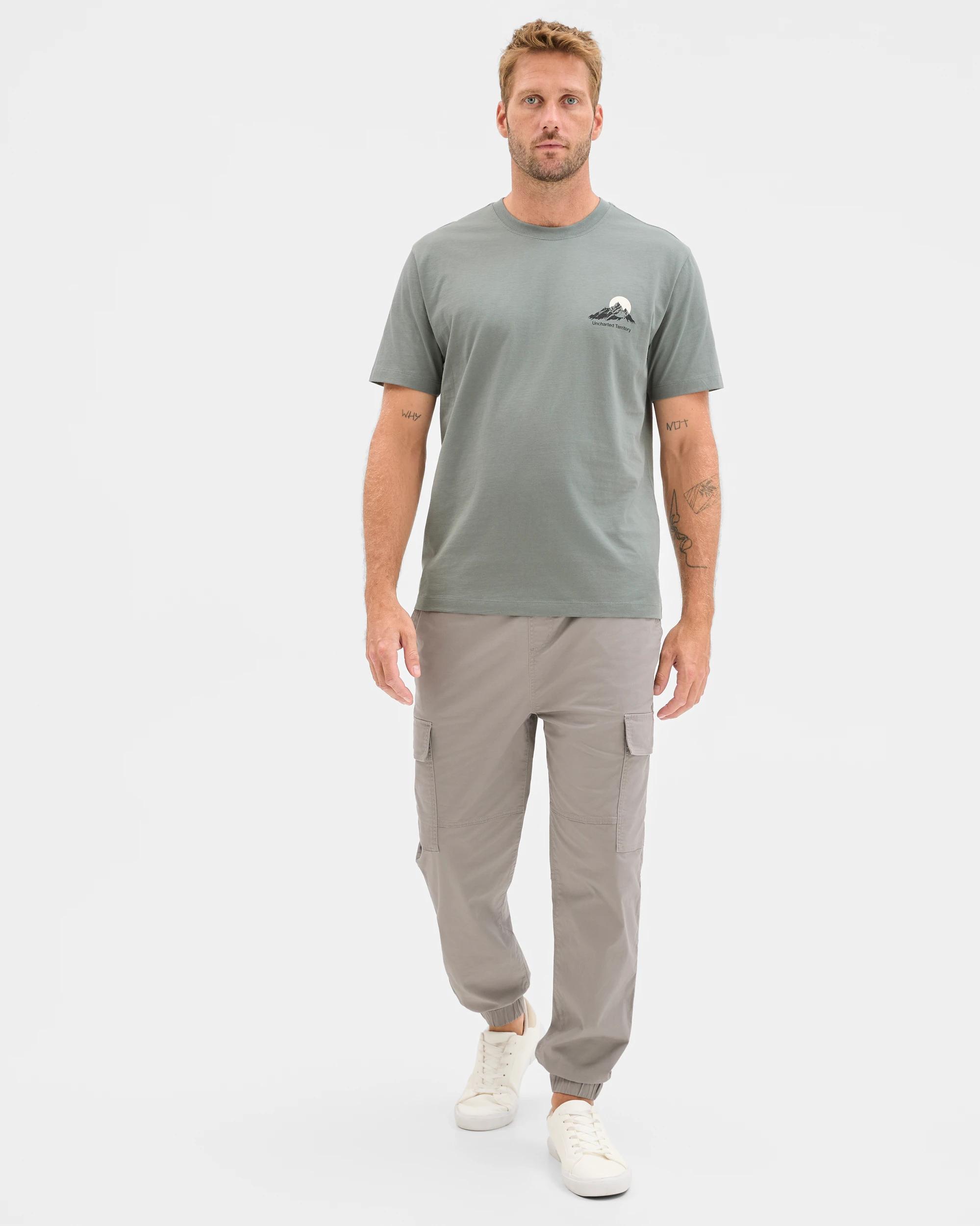 1 Target Man Australian Cotton Cargo Jogger Pants SILENT STORM, 1 of 5