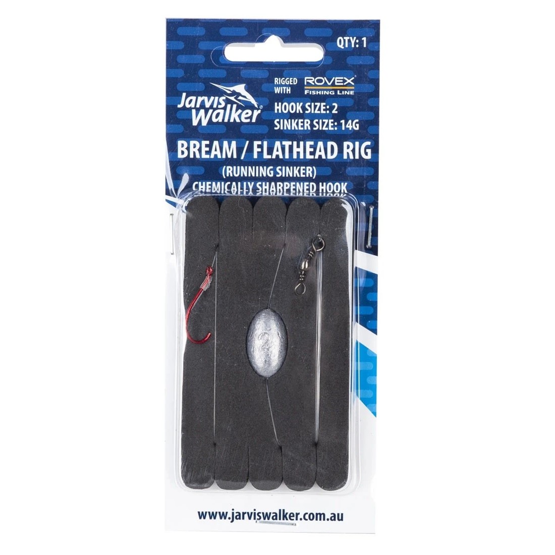 1 Jarvis Walker Bream / Flathead Rig - Size 2, 1 of 4