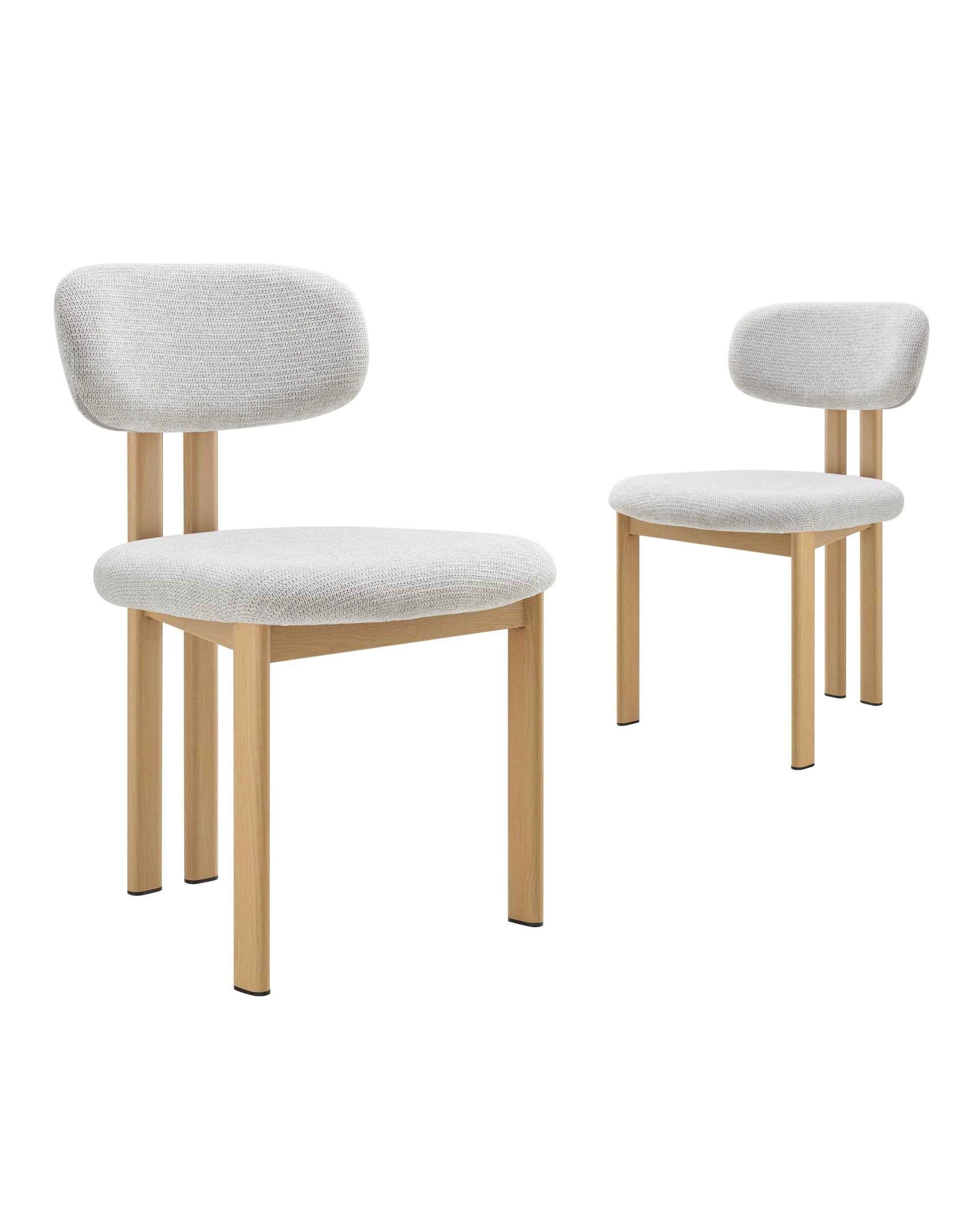 1 Kodu Dining Chairs Pair (Set of Two) - Grey, 1 of 10