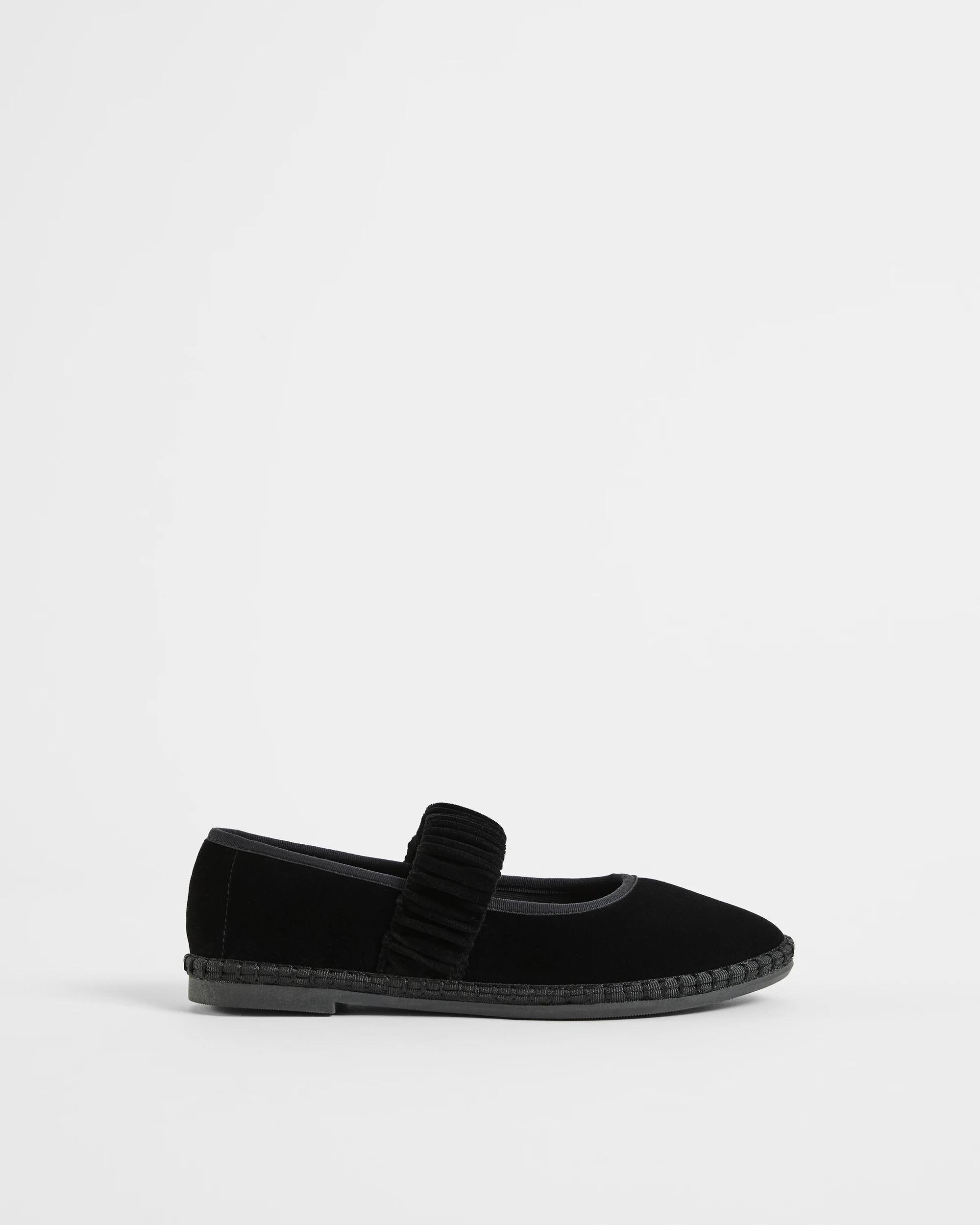 1 Target Woman Velvet Mary Jane Ballet Flats - Suzette BLACK, 1 of 3