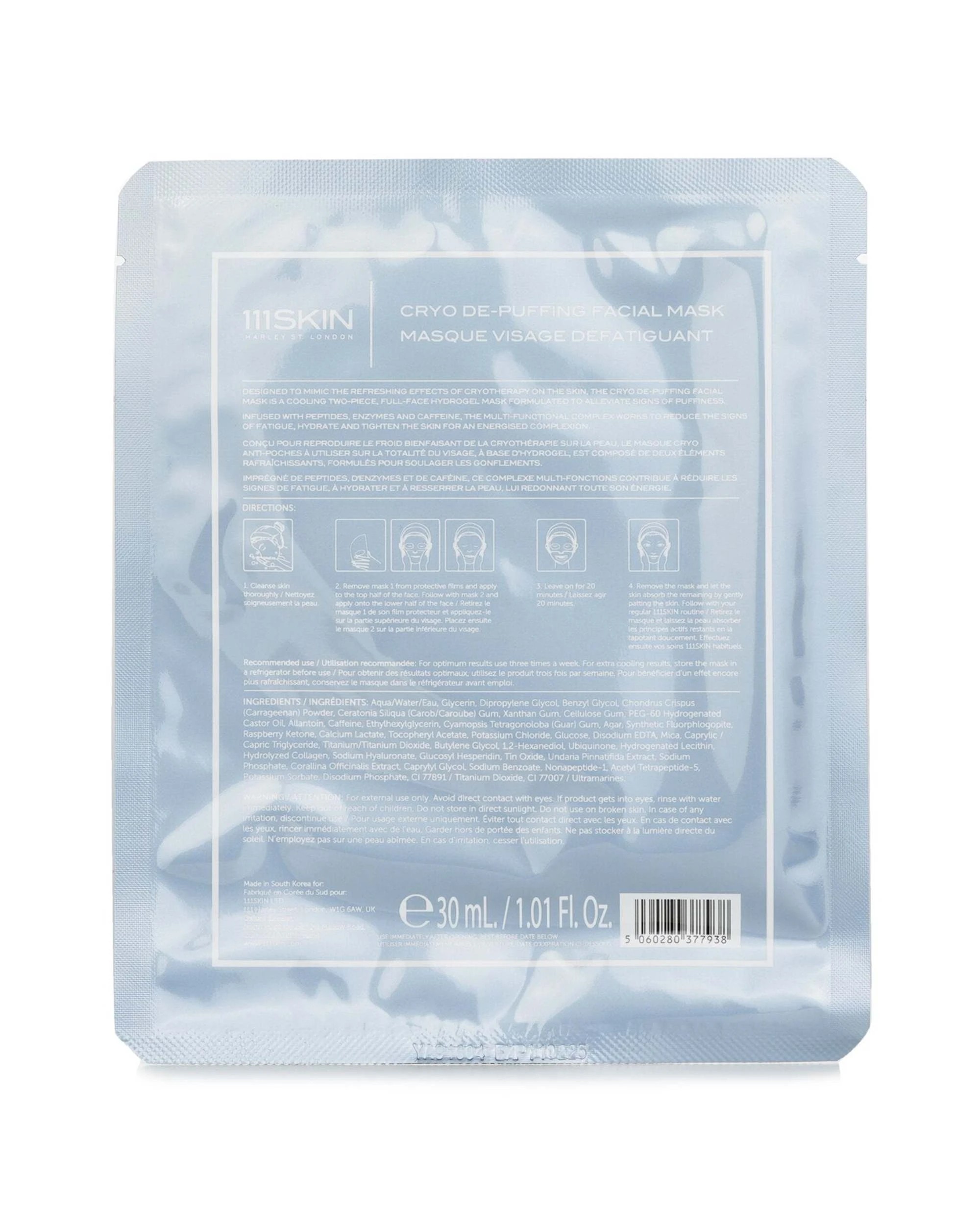 3 111Skin Cryo De-Puffing Facial Mask  5x30ml/5x1.01oz, 3 of 3