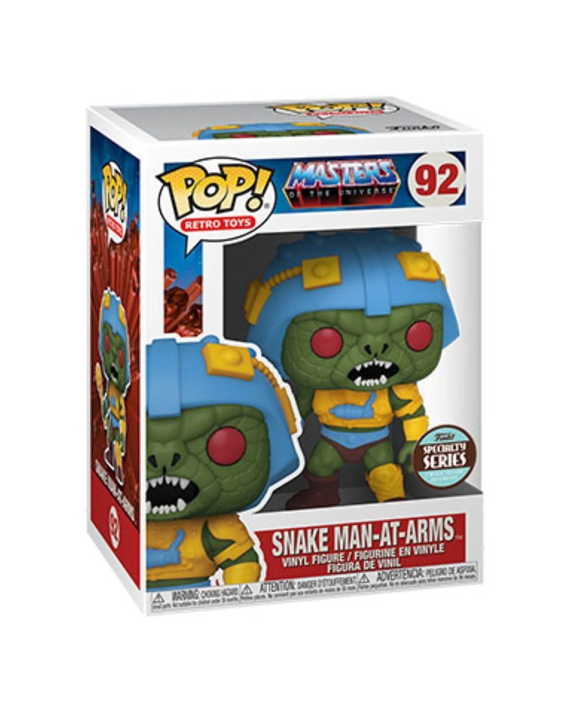 2 POP MotU - Snake Man-At-Arms Pop Vinyl Action Figure 10cm Collectible Toy - Green, 2 of 3