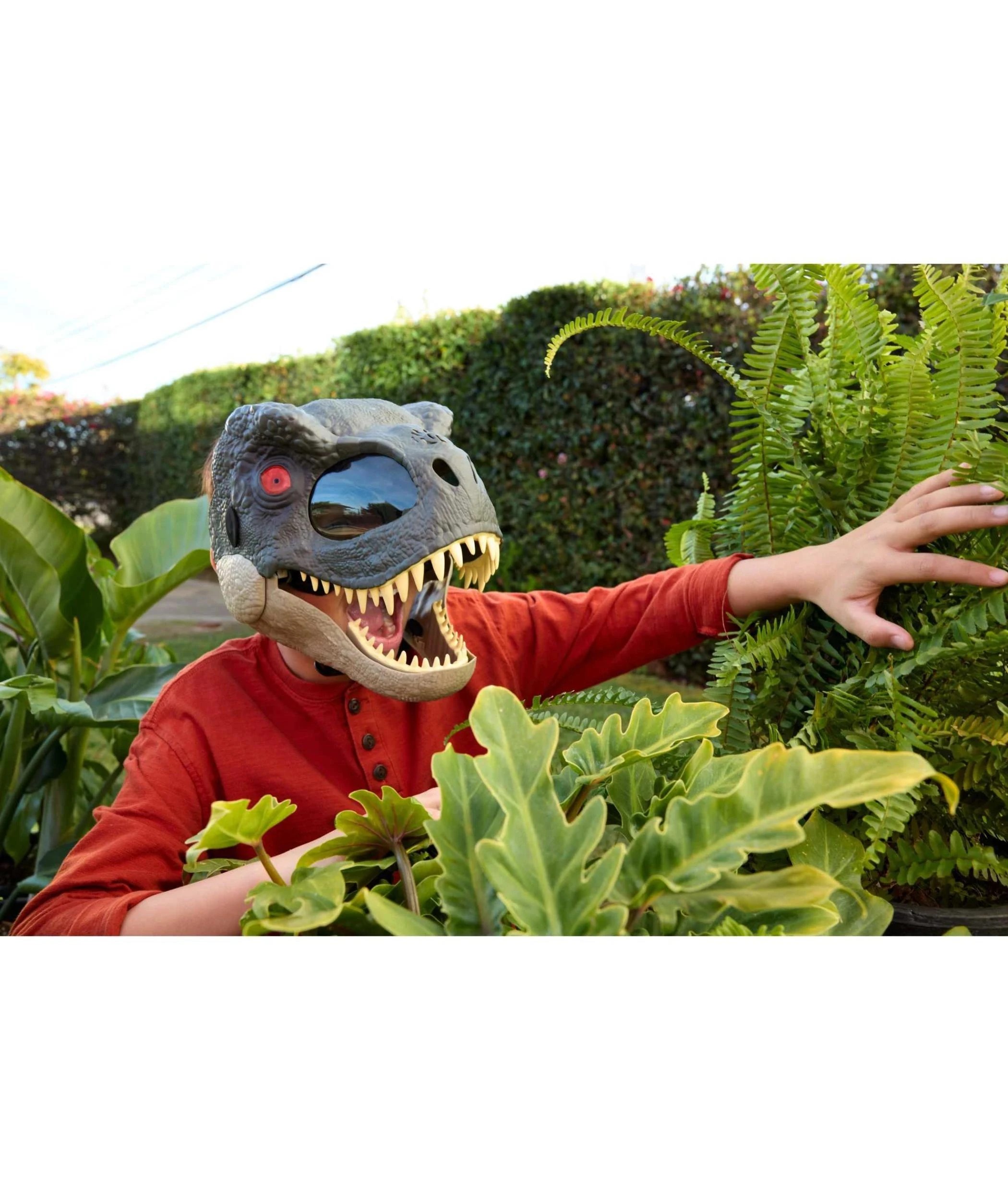 5 Mattel Jurassic World Rebirth T-Rex Rage N Roar Mask - Green, 5 of 5