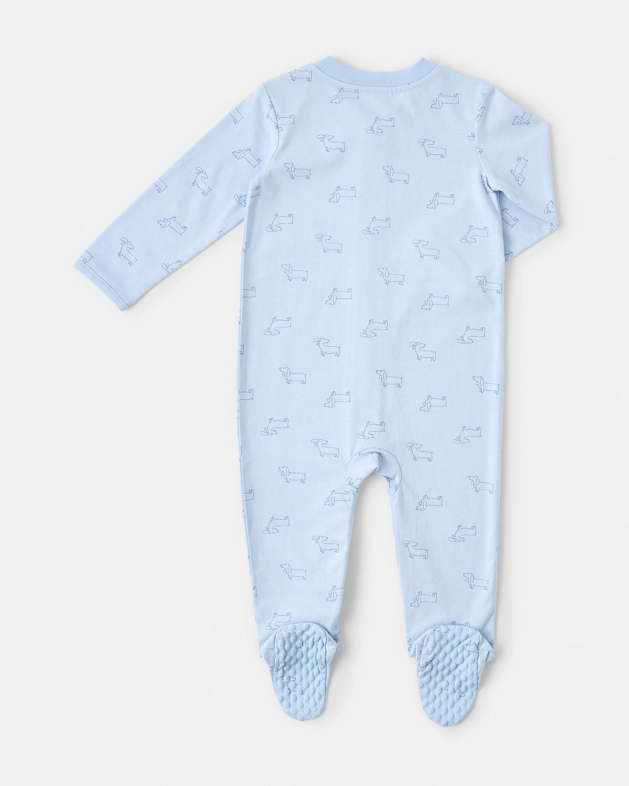 2 Cotton Everyday Coverall Blu Dogs, 2 of 3