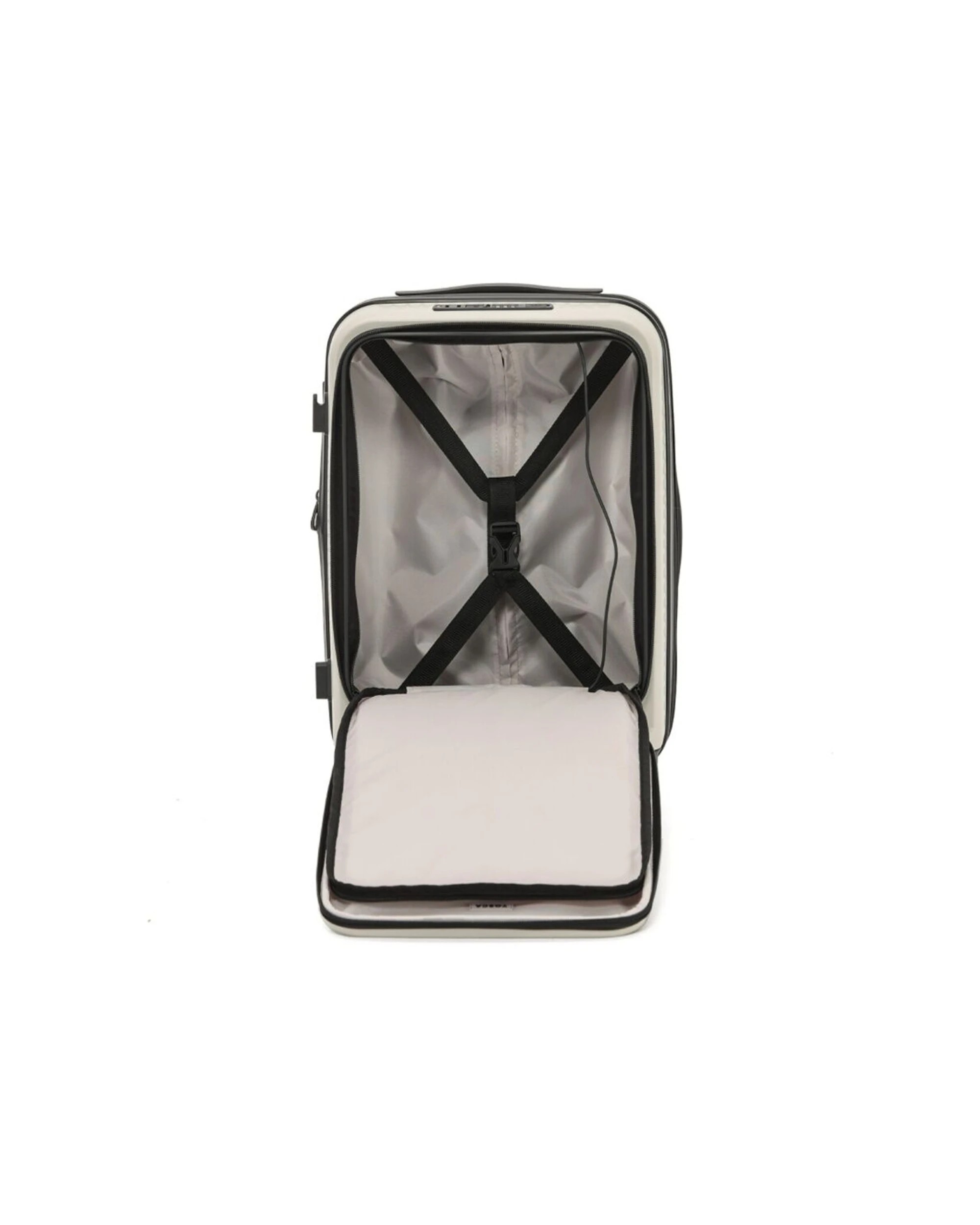 2 Tosca Zen Carry-On Suitcase Onboard Travel Luggage With Lock - Beige, 2 of 4