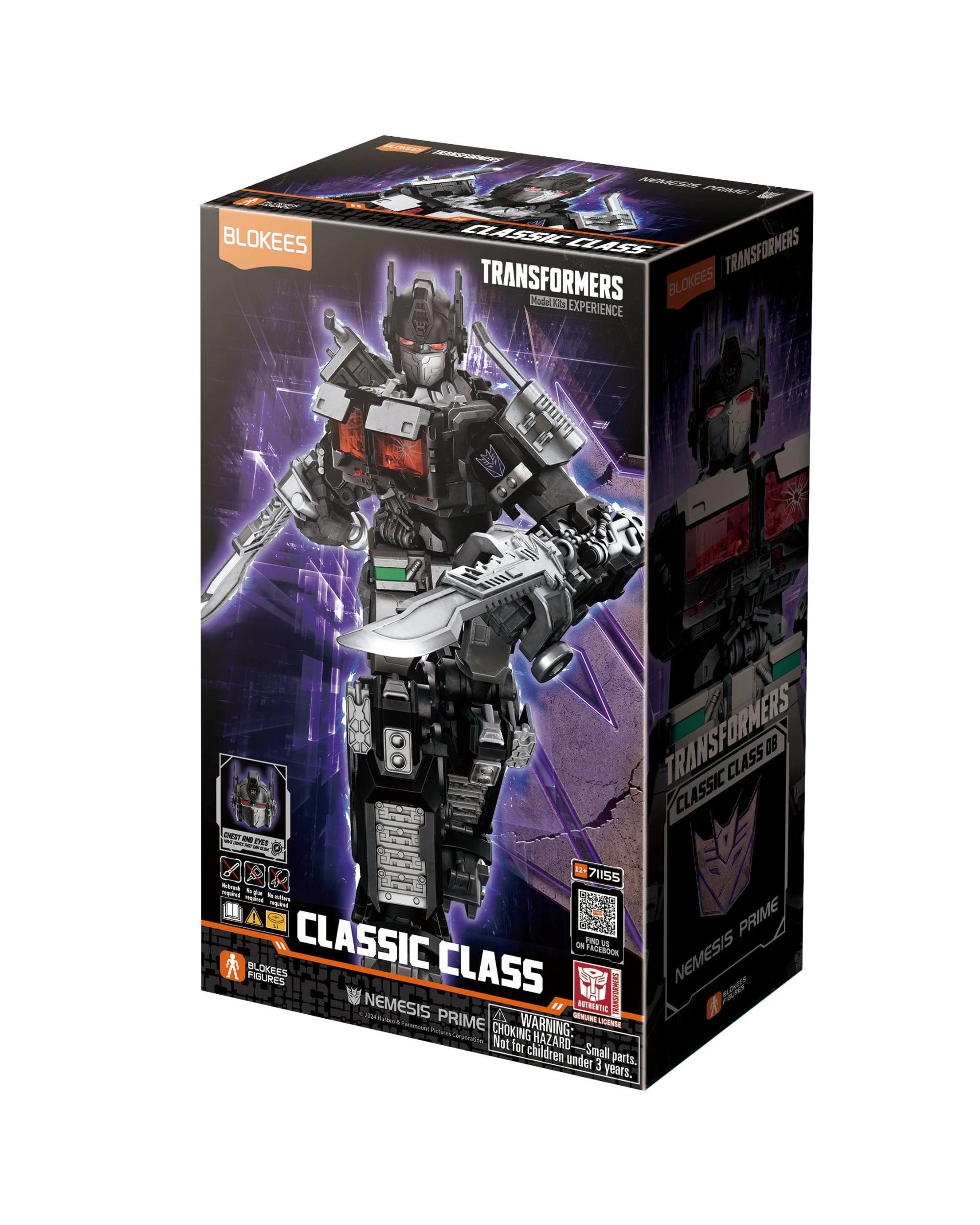 1 Blokees Transformers Classic Class 08 Nemesis Prime Model Kit, 1 of 10