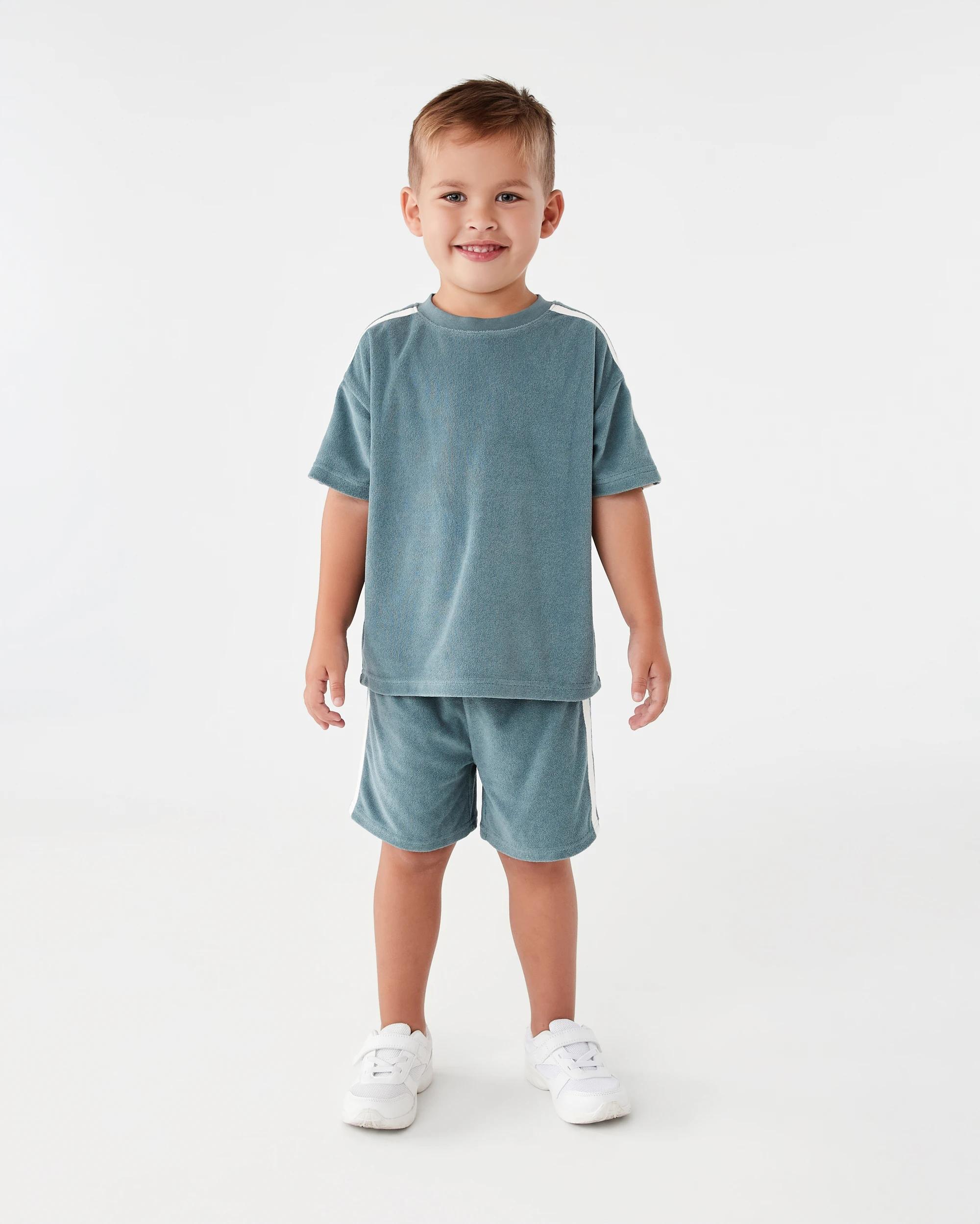 5 Terry Toweling Shorts Gbln Blue, 5 of 6
