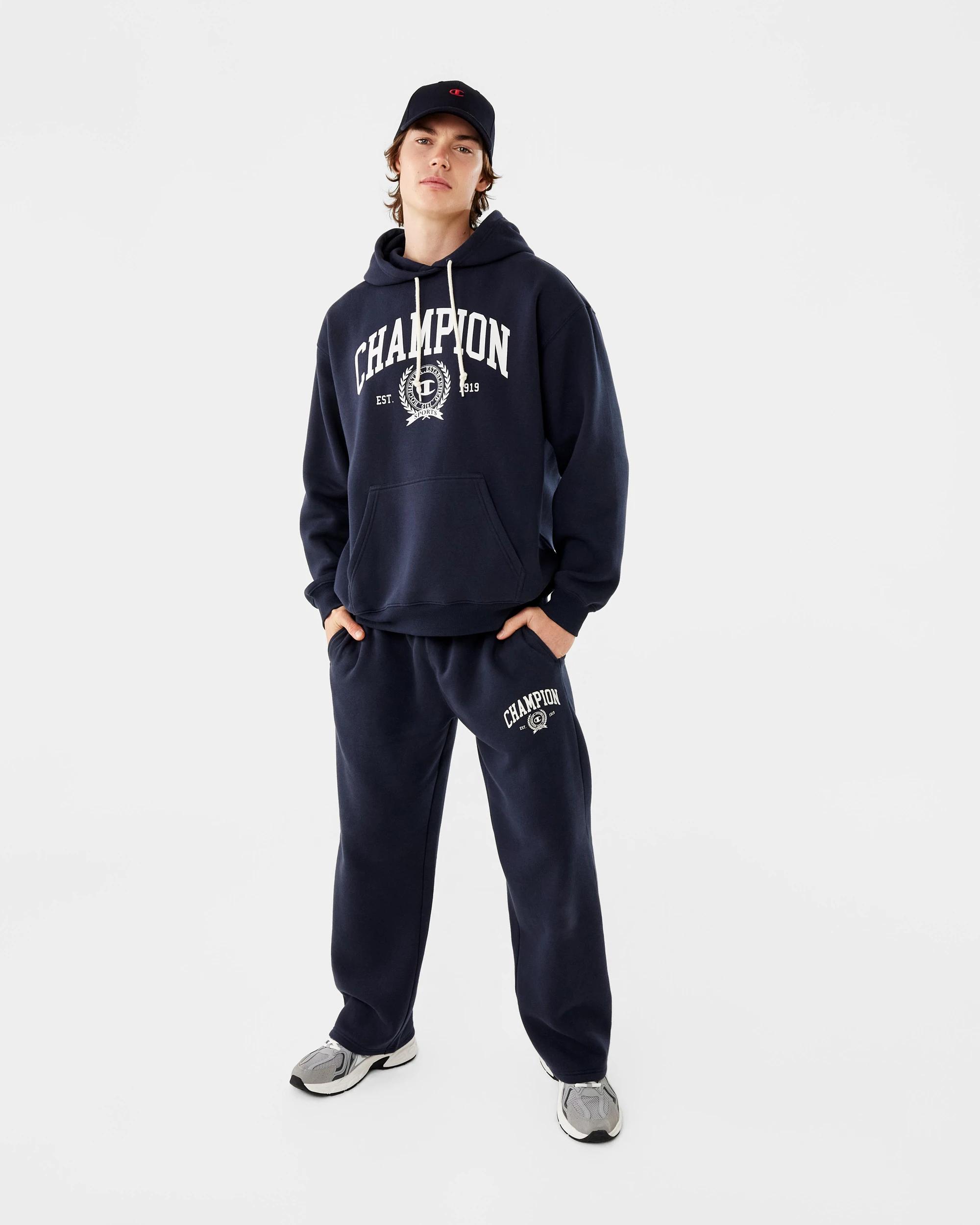 2 Champion Varsity Mens Hoodie Navy, 2 of 9