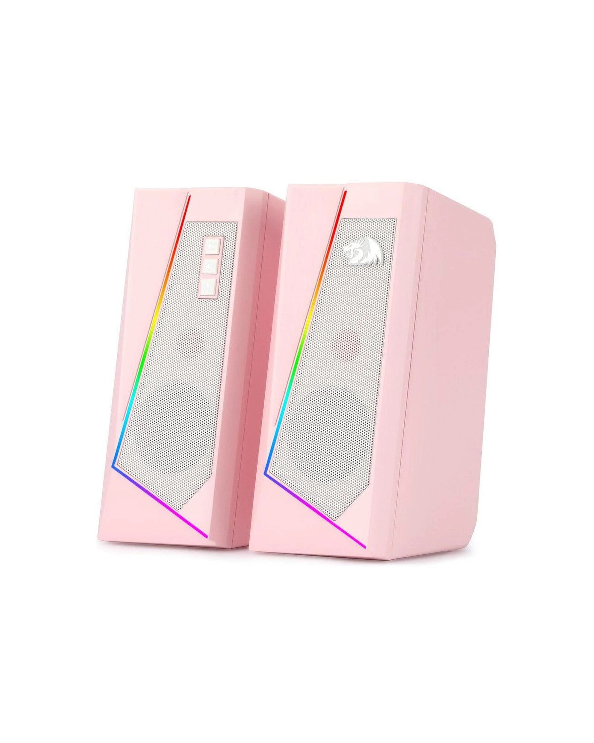 3 Redragon GS520P Anvil Vertical RGB Touch Control Desktop Speaker - Pink, 3 of 8