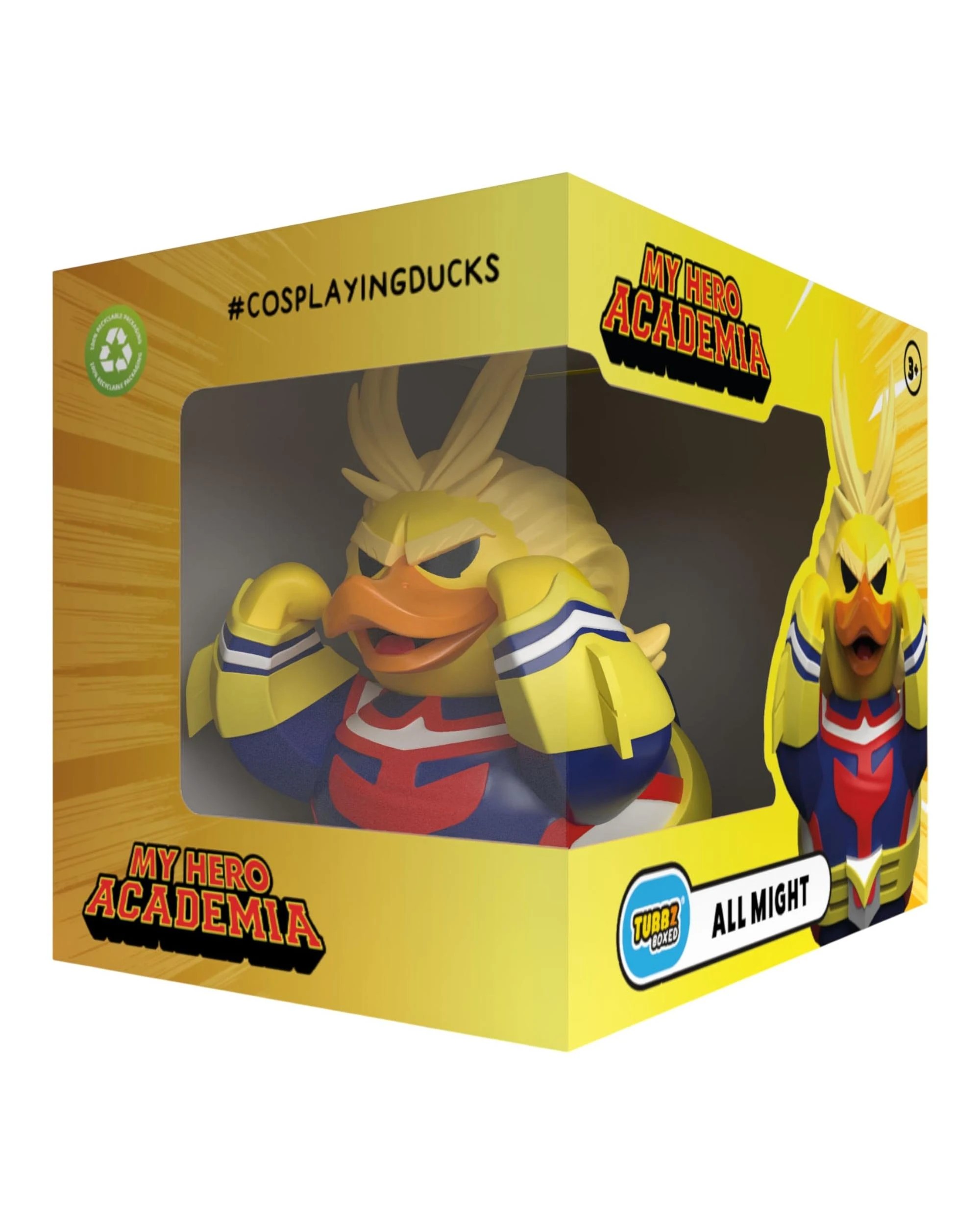 1 TUBBZ My Hero Academia All Might Boxed Edition Cosplaying Duck Figure, 1 of 4