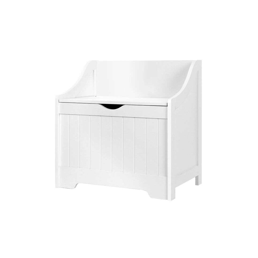 1 Keezi Kids Toy Box Chest Children Storage Clothes Toys Organiser Square - White, 1 of 7