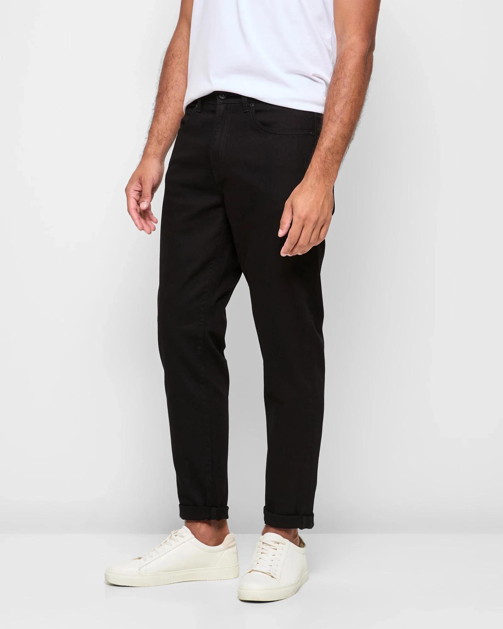 3 Target Denim Tapered Denim Jeans STAY BLACK, 3 of 5