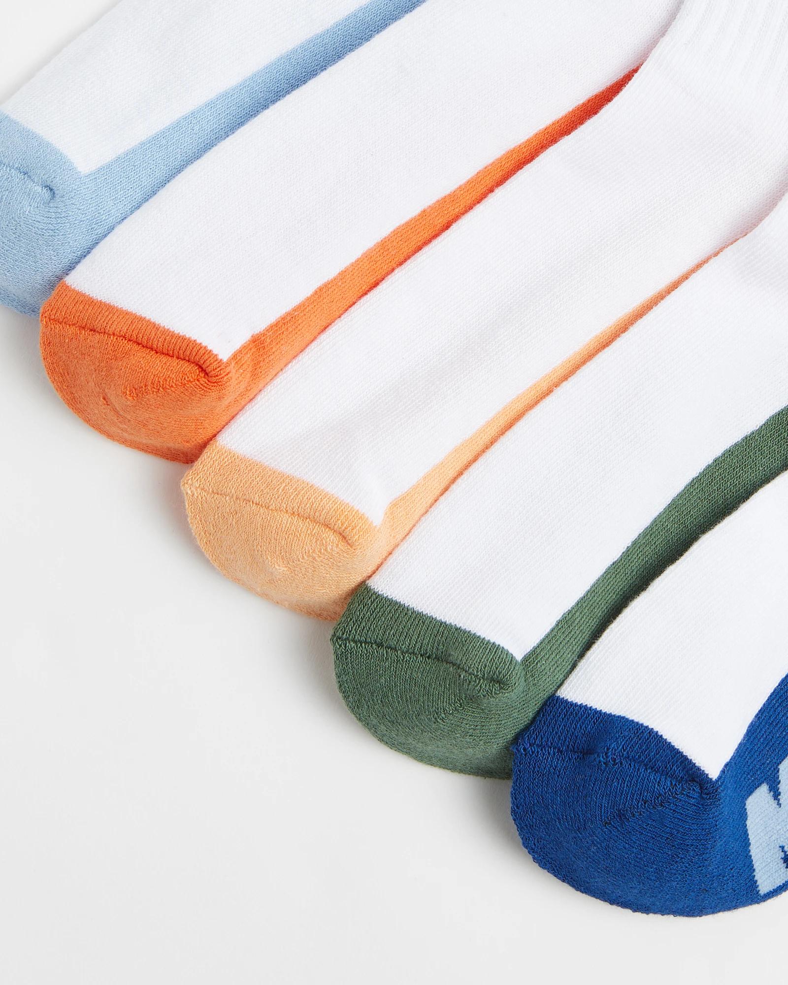 2 Kids Sport Quarter Crew Socks 5 Pack - Maxx WHITE, 2 of 3