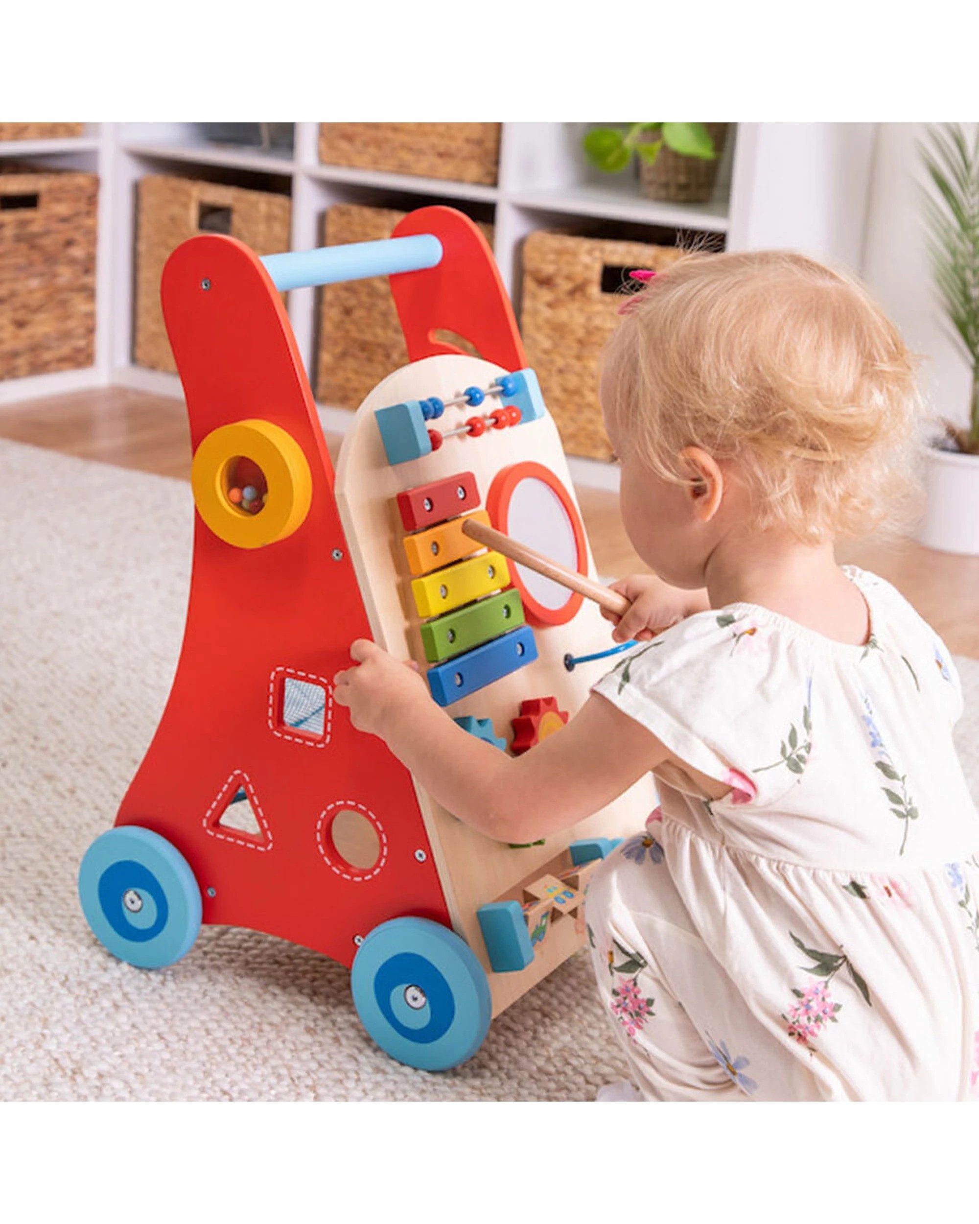 4 Fat Brain Toy Co. Busy Baby Deluxe Walker Kids Developmental Toy - Multi, 4 of 4