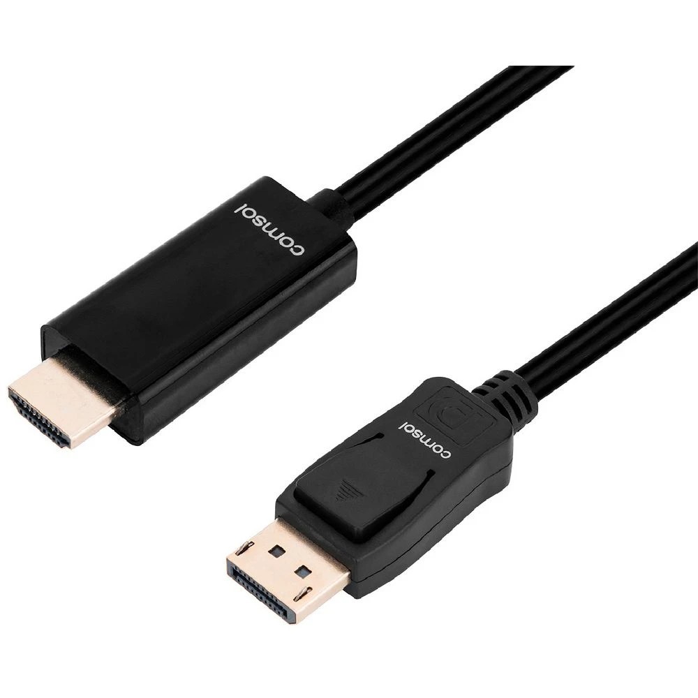 1 Comsol DisplayPort Male to HDMI Male 4K Cable 2m, 1 of 1
