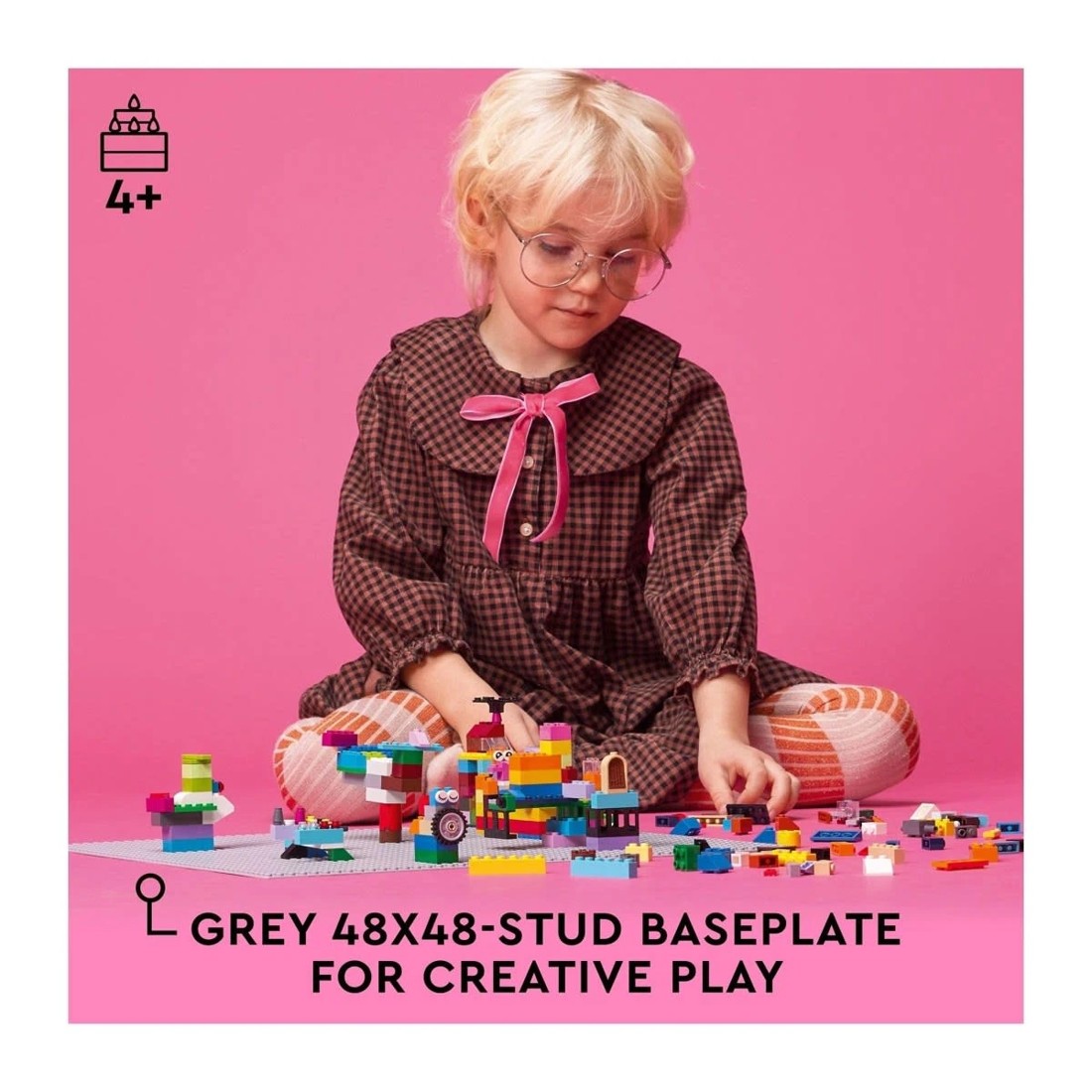 2 LEGO Classic Gray Baseplate 11024, 2 of 10