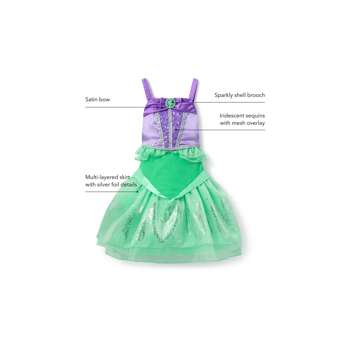 5 Disney Little Mermaid Costume - Multi, 5 of 6