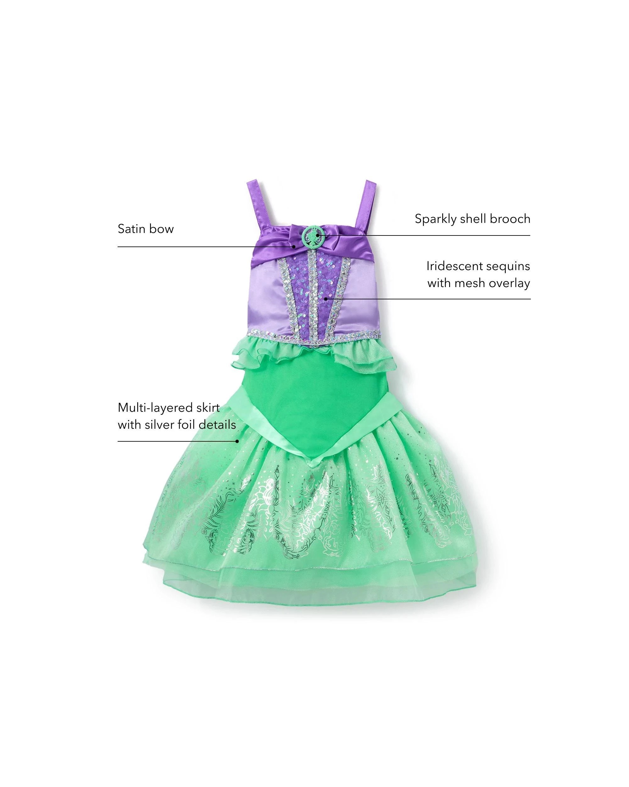 5 Disney Little Mermaid Costume - Multi, 5 of 6