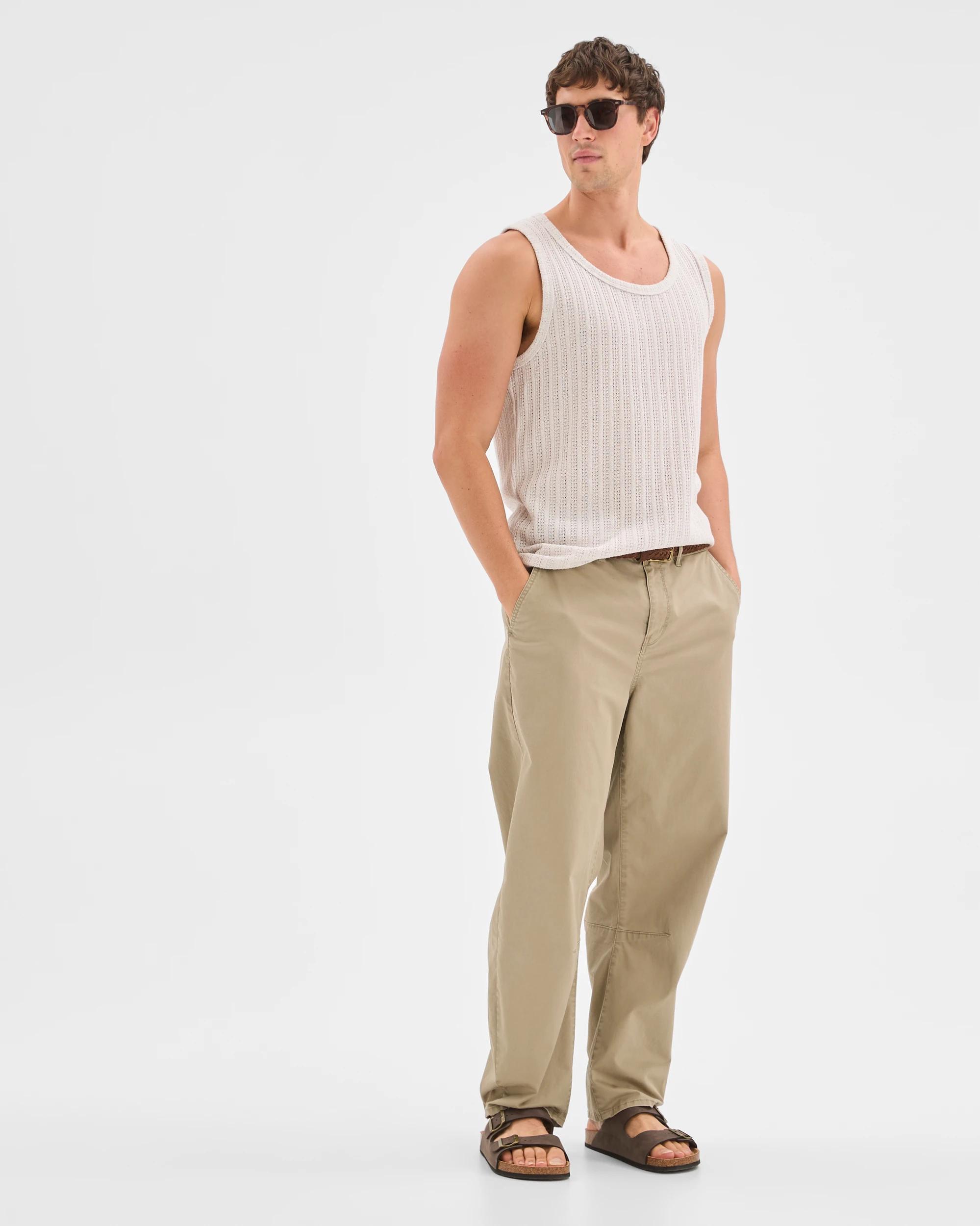 2 Commons Australian Cotton Blend Textured Tank Top WASHED WHITE, 2 of 6