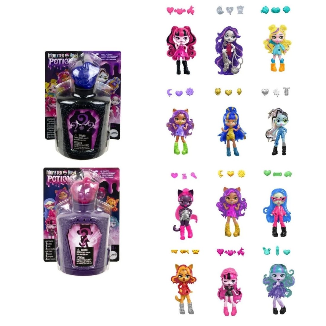 1 8cm Monster High Potions Mini Doll - Assorted, 1 of 6