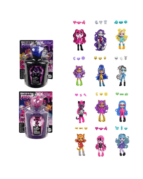 8cm Monster High Potions Mini Doll - Assorted