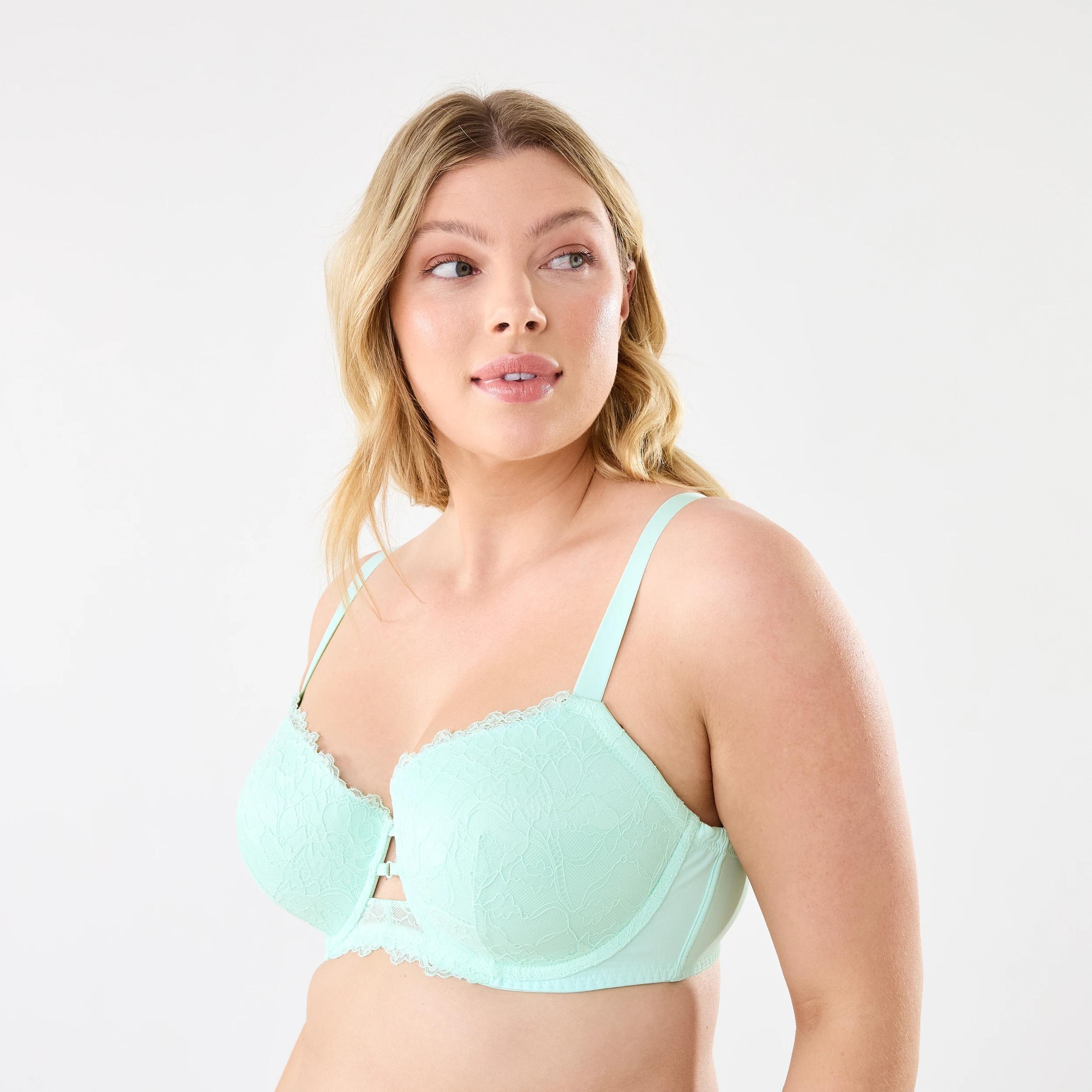 2 Full Figure Lace Balconette Bra Bay Breeze, 2 of 6