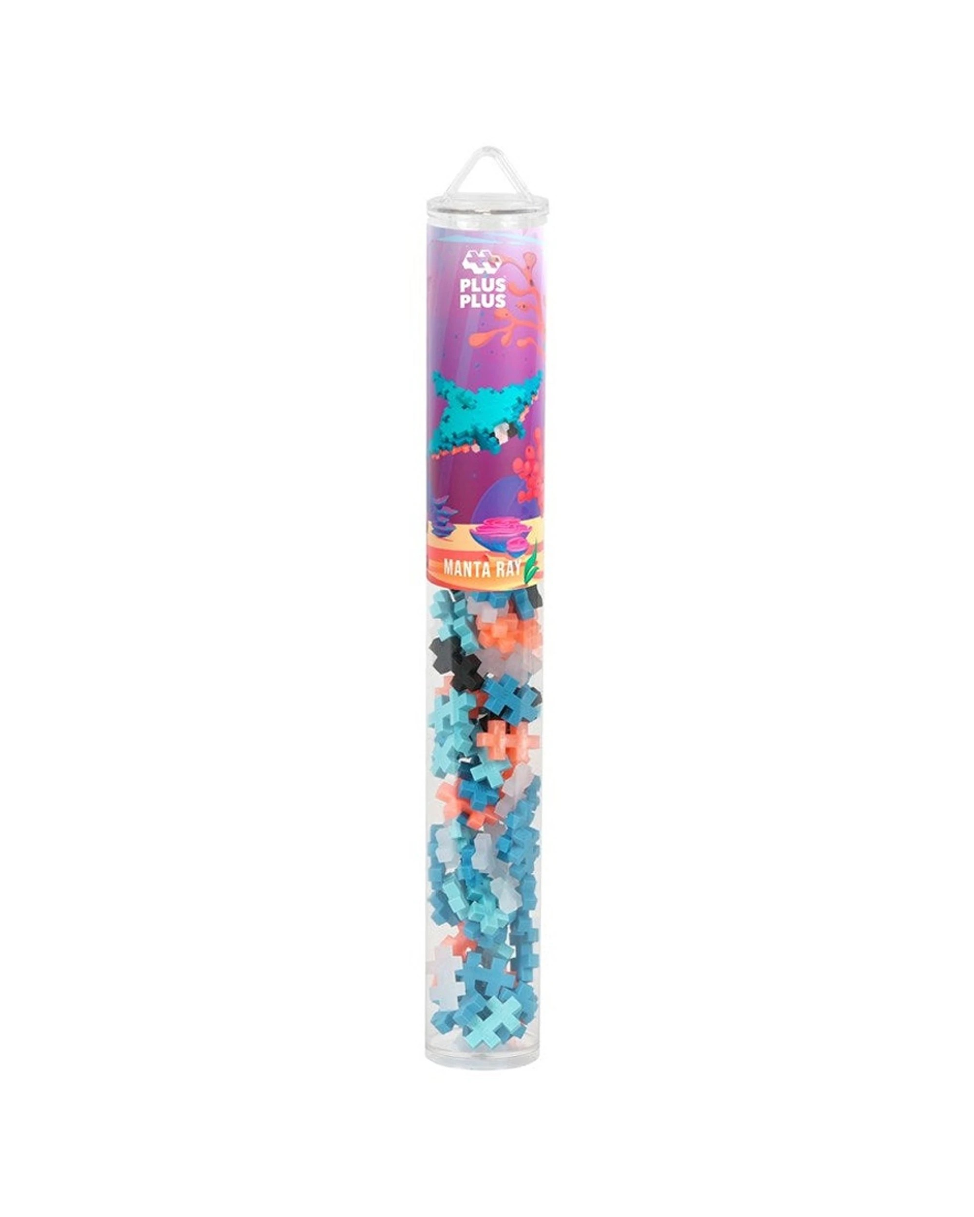 1 Plus-Plus 100pc Manta Ray Tube Building Blocks STEM Educational Kids Toy, 1 of 3
