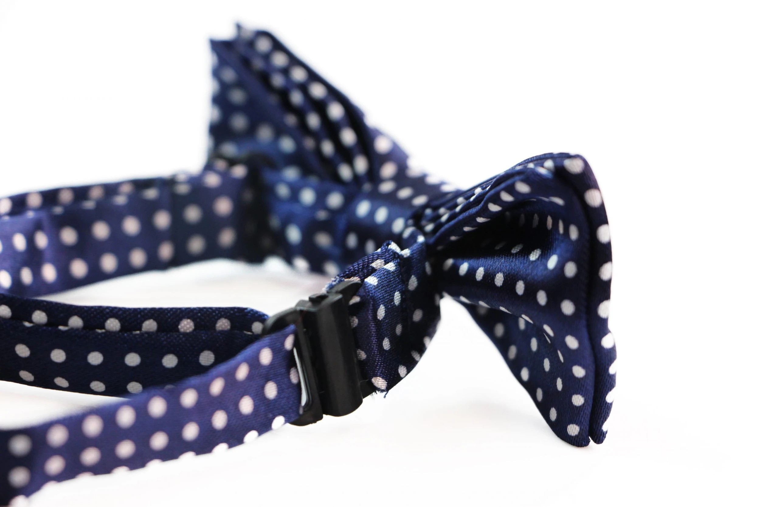 2 Zasel Boys Navy With White Small Polka Dots Patterned Bow Tie - Multi, 2 of 5
