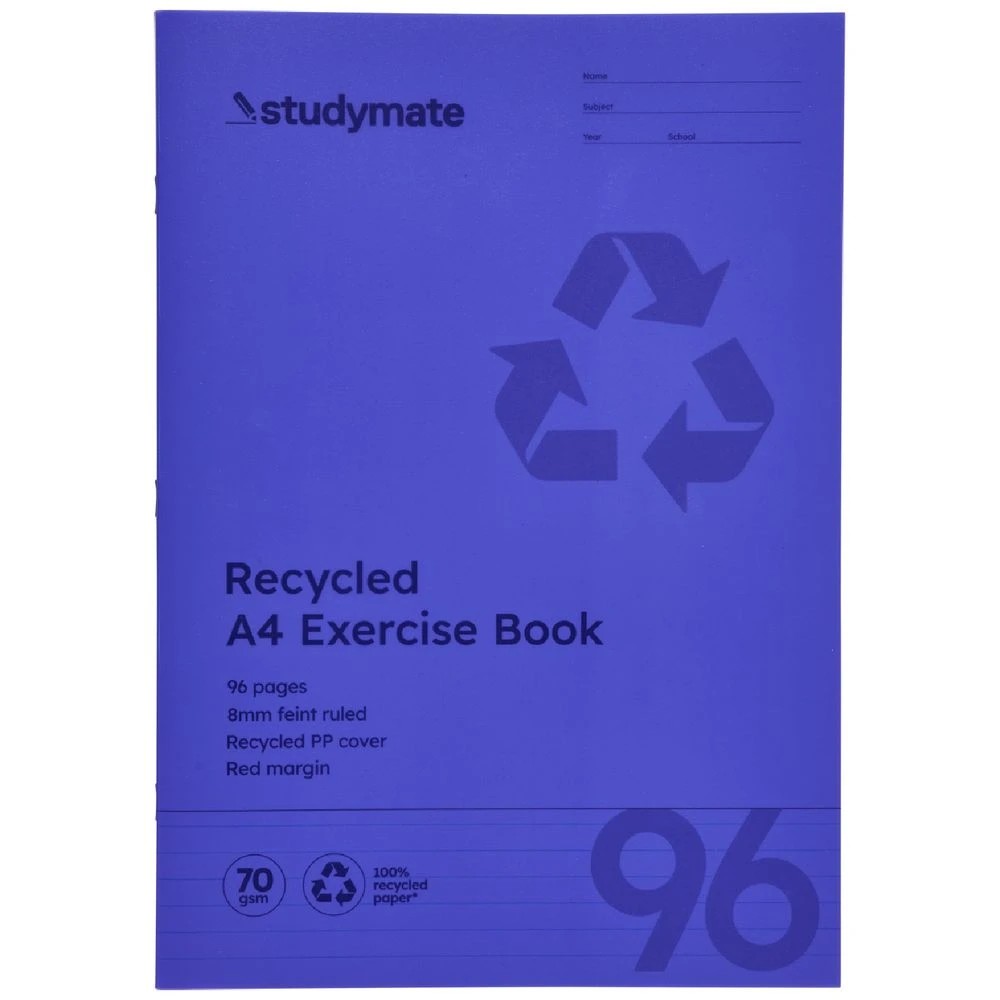 3 Studymate PP A4 Exercise Book 96 Page Purple, 3 of 3