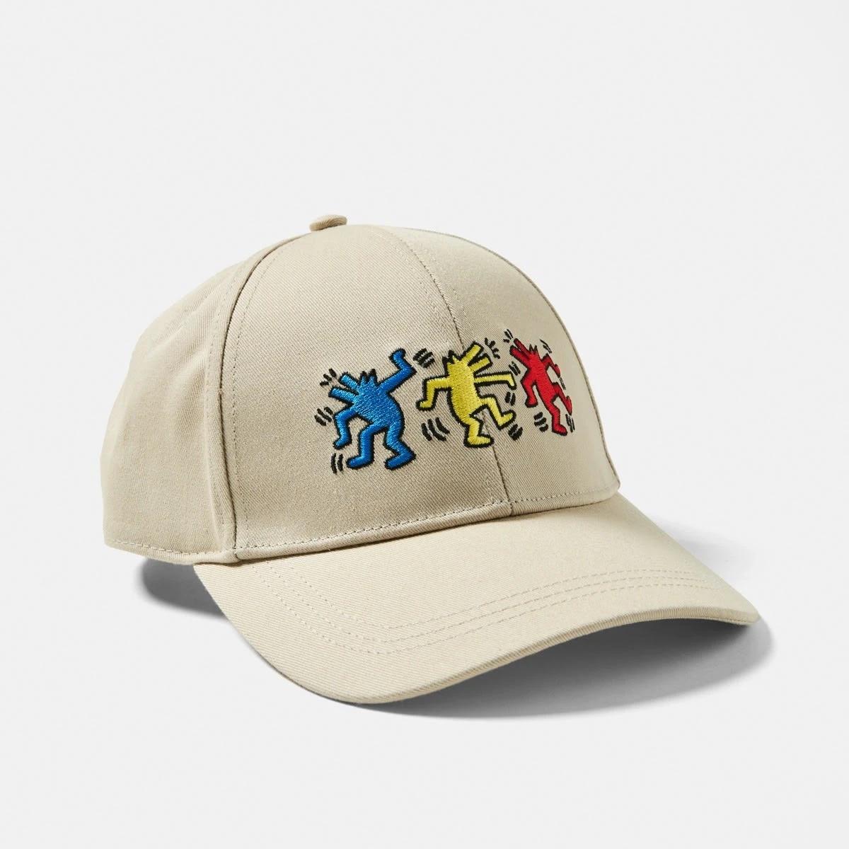 1 License Dad Cap Beige Kieth Haring, 1 of 1
