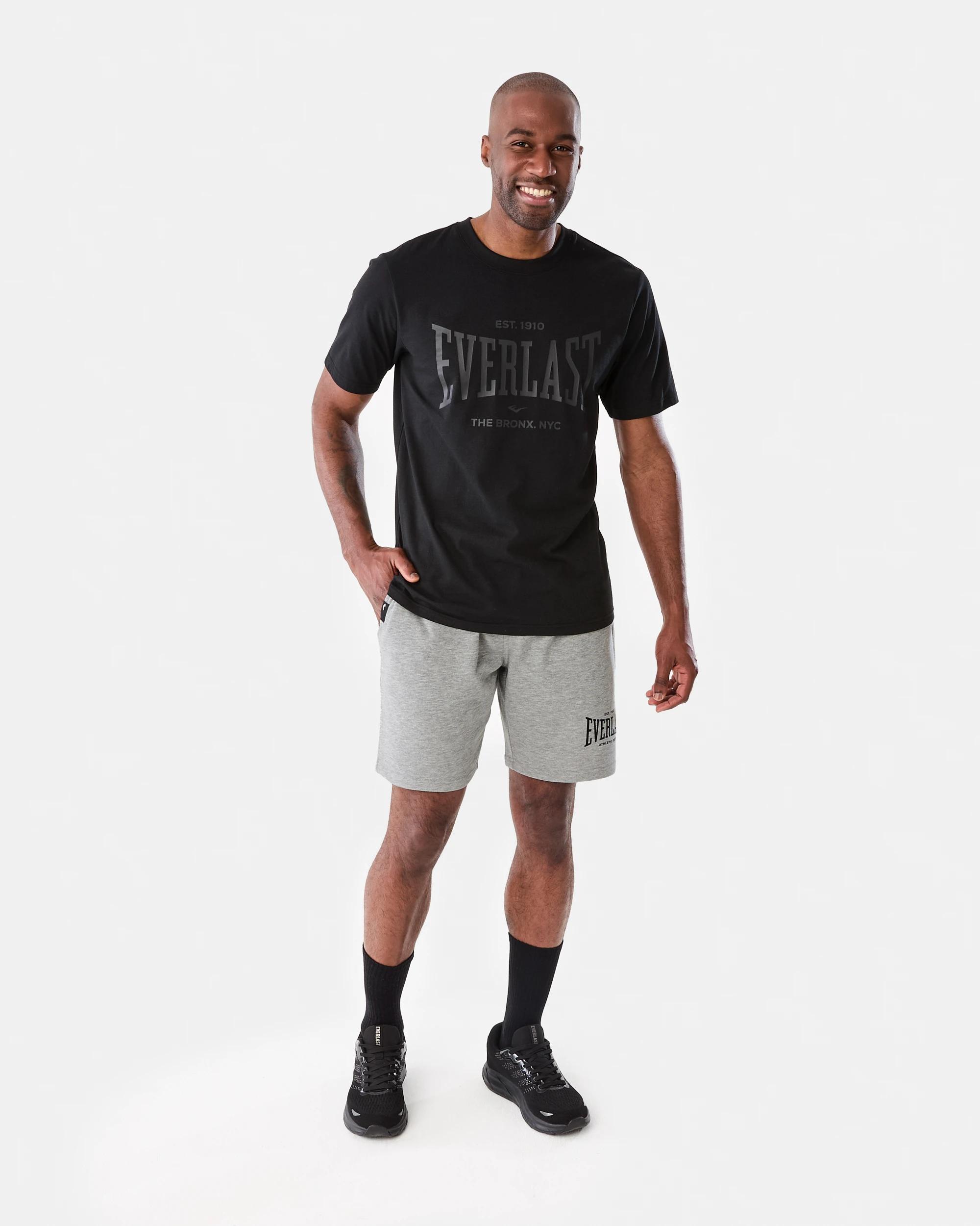 7 Everlast Mens French Terry Shorts Ash, 7 of 7