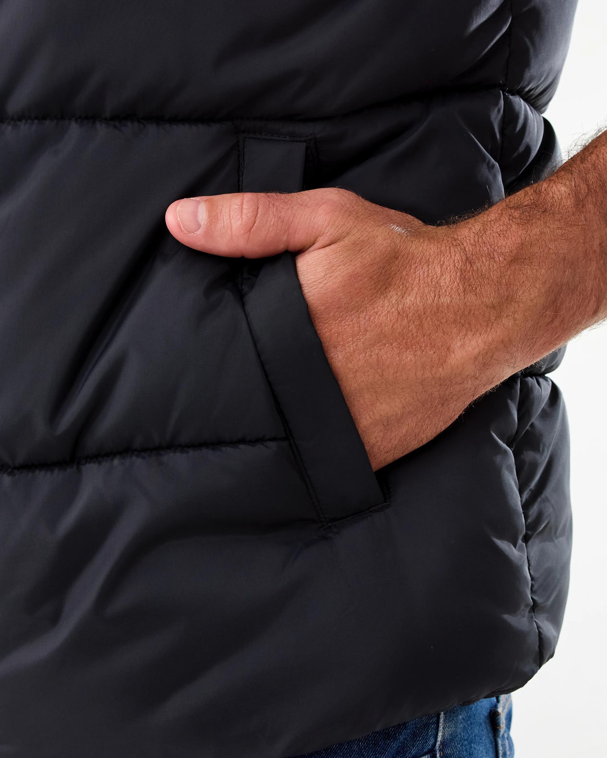 7 Hooded Puffer Vest Black, 7 of 7