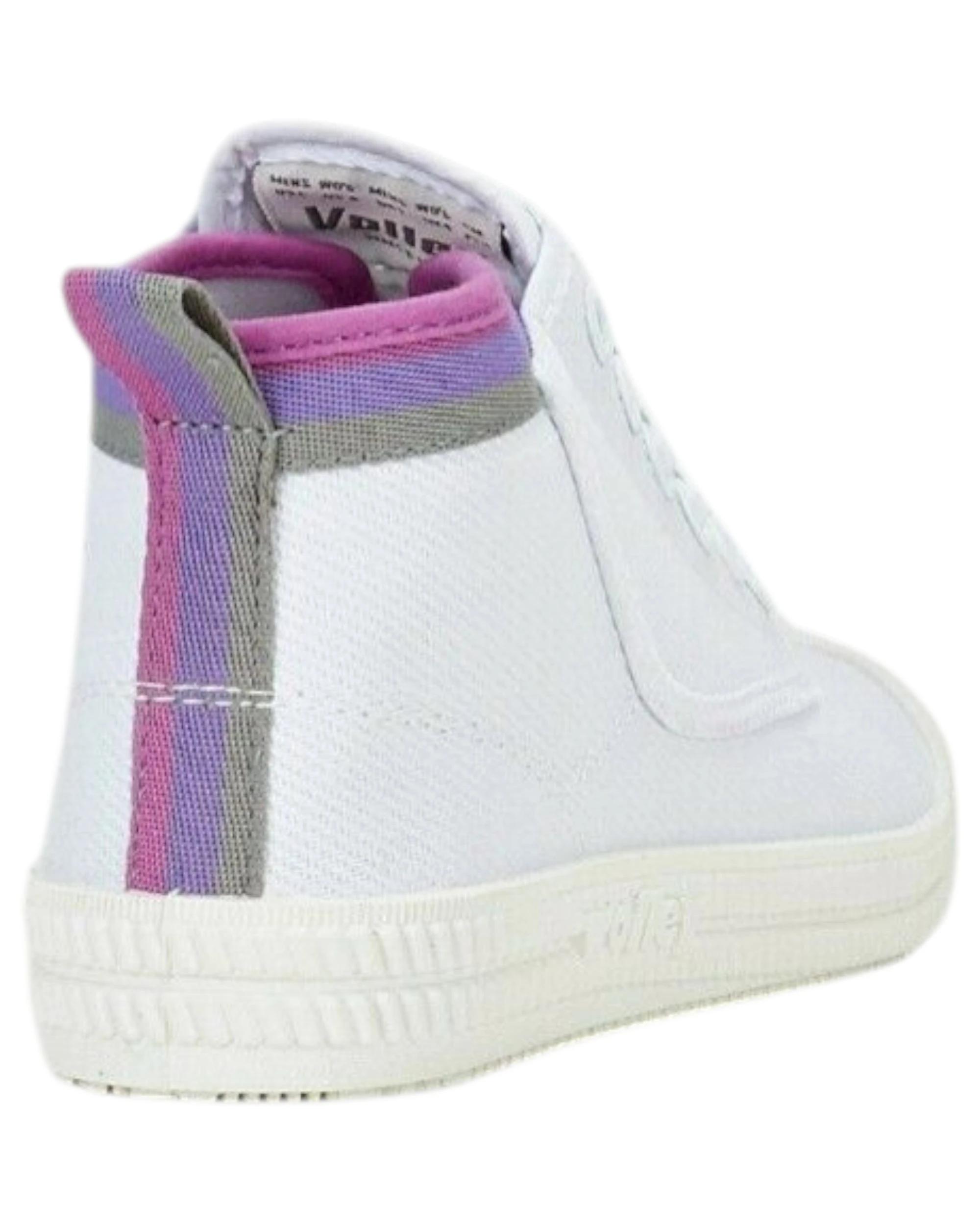 4 Volley Heritage Hi Leap Mens Womens s Canvas Shoes - Mint-Red PINK/PURPLE/GREY, 4 of 5